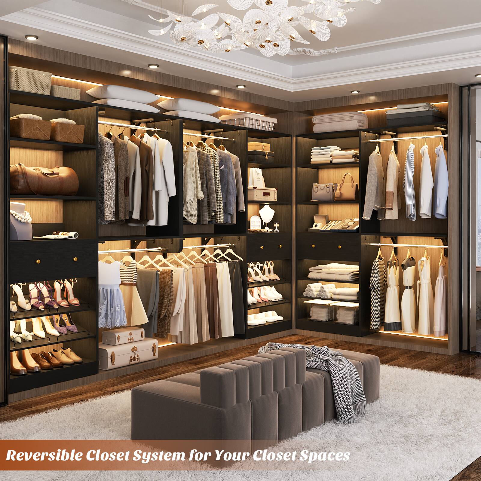 Reversible Closet System for Your Closet Spaces
