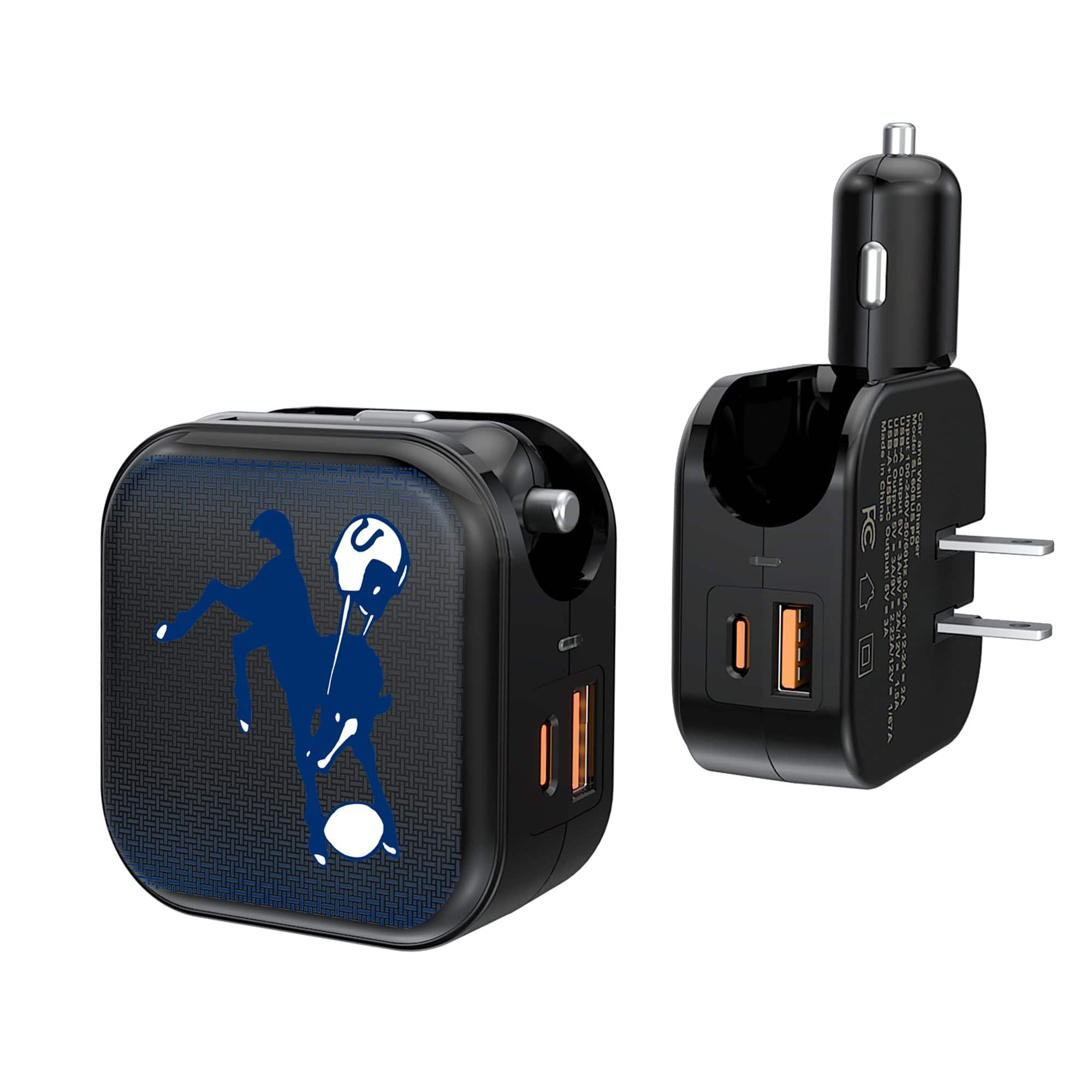 Keyscaper - Throwback Baltimore Colts 2-in-1 USB A/C Charger - Black price history on PriceWatchPro