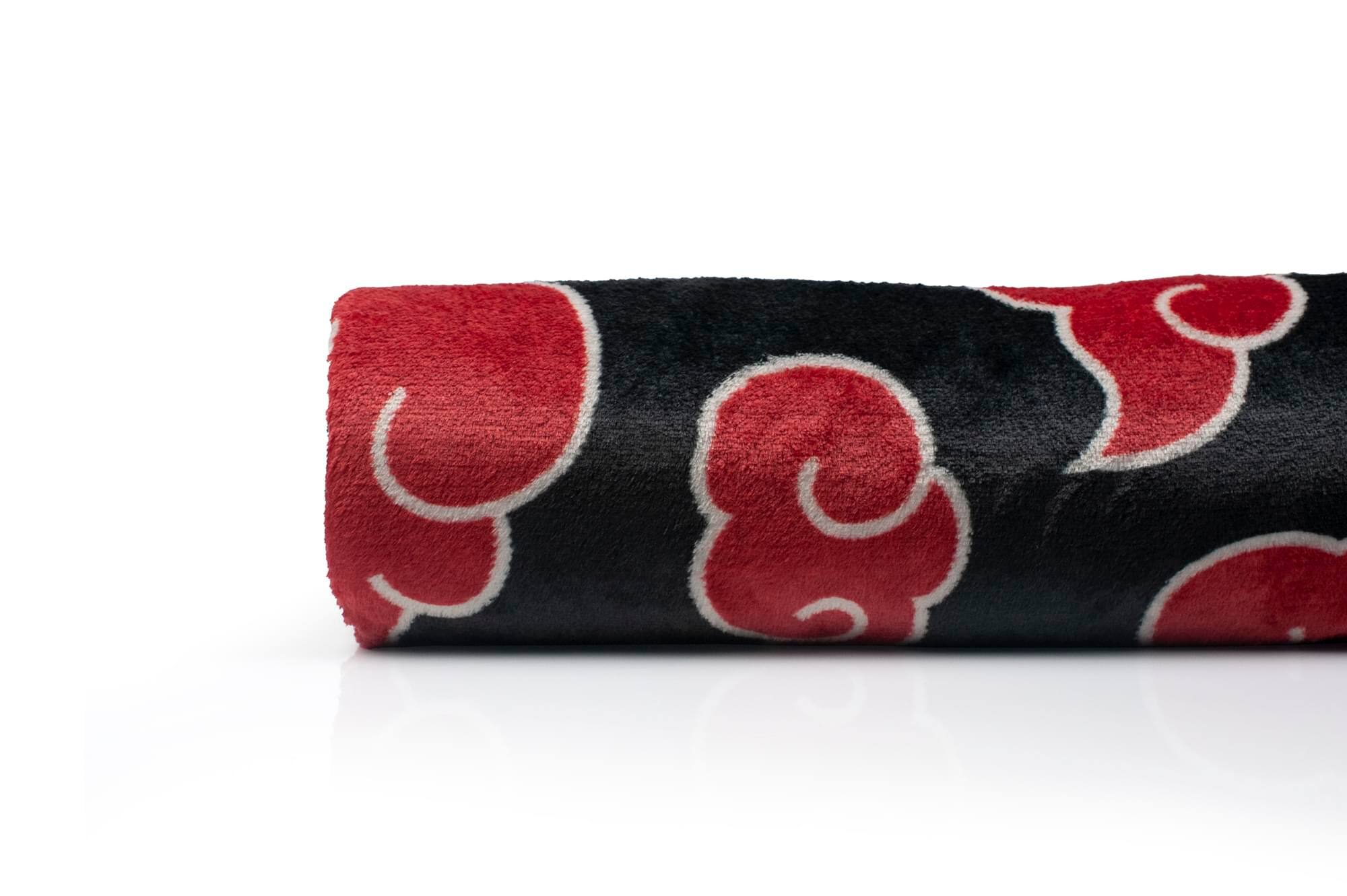 Alt View 10. Just Funky - Naruto: Shippuden Akatsuki Red Cloud Anime Throw Blanket | 60 x 45 Inches - Red.