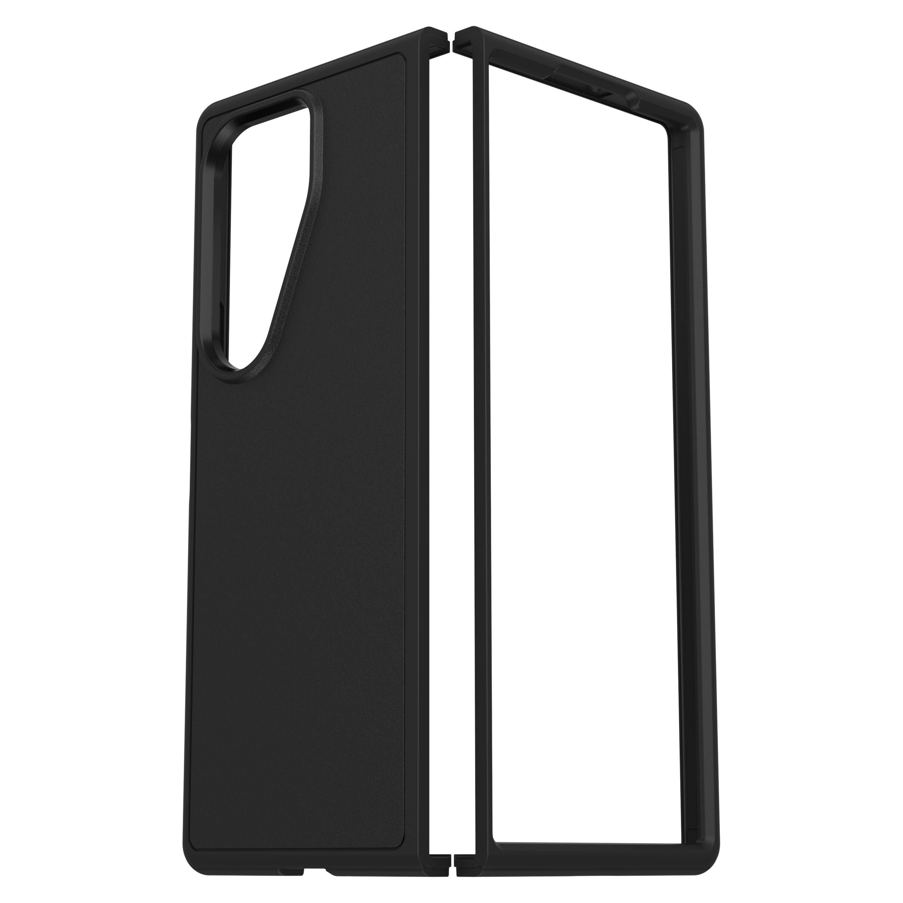 Left. OtterBox - Thin Flex Series Carrying Case for Samsung Galaxy Z Fold6 - Black.