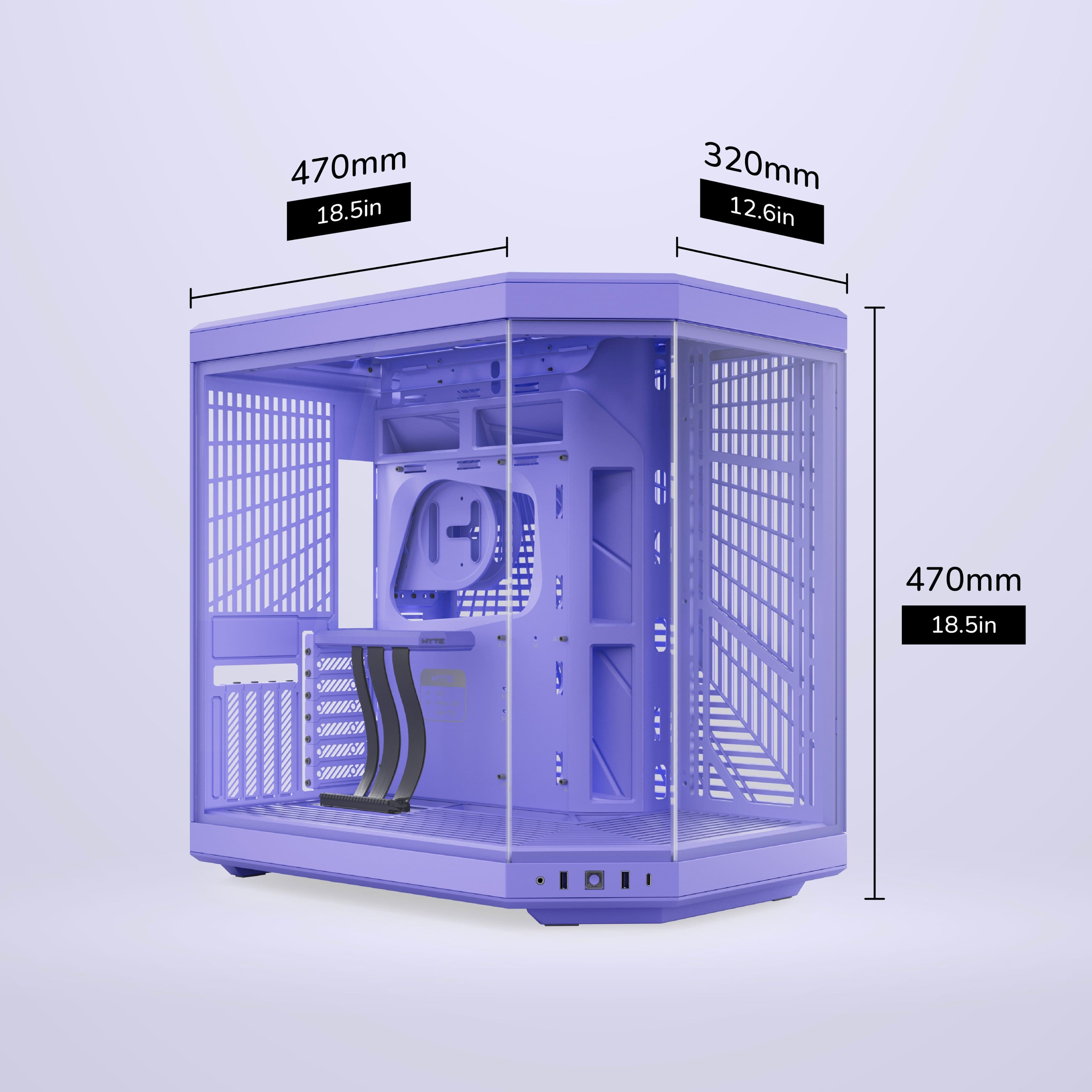 HYTE Y70 Mid Tower ATX Gaming PC Desktop Case with Riser Cable