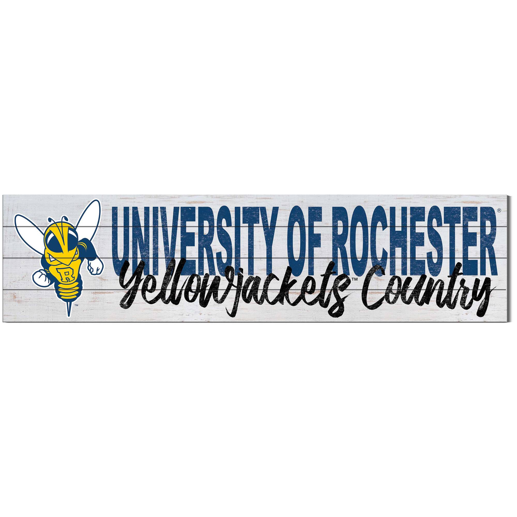 Rochester Yellow Jackets 10'' x 40'' Logo Sign