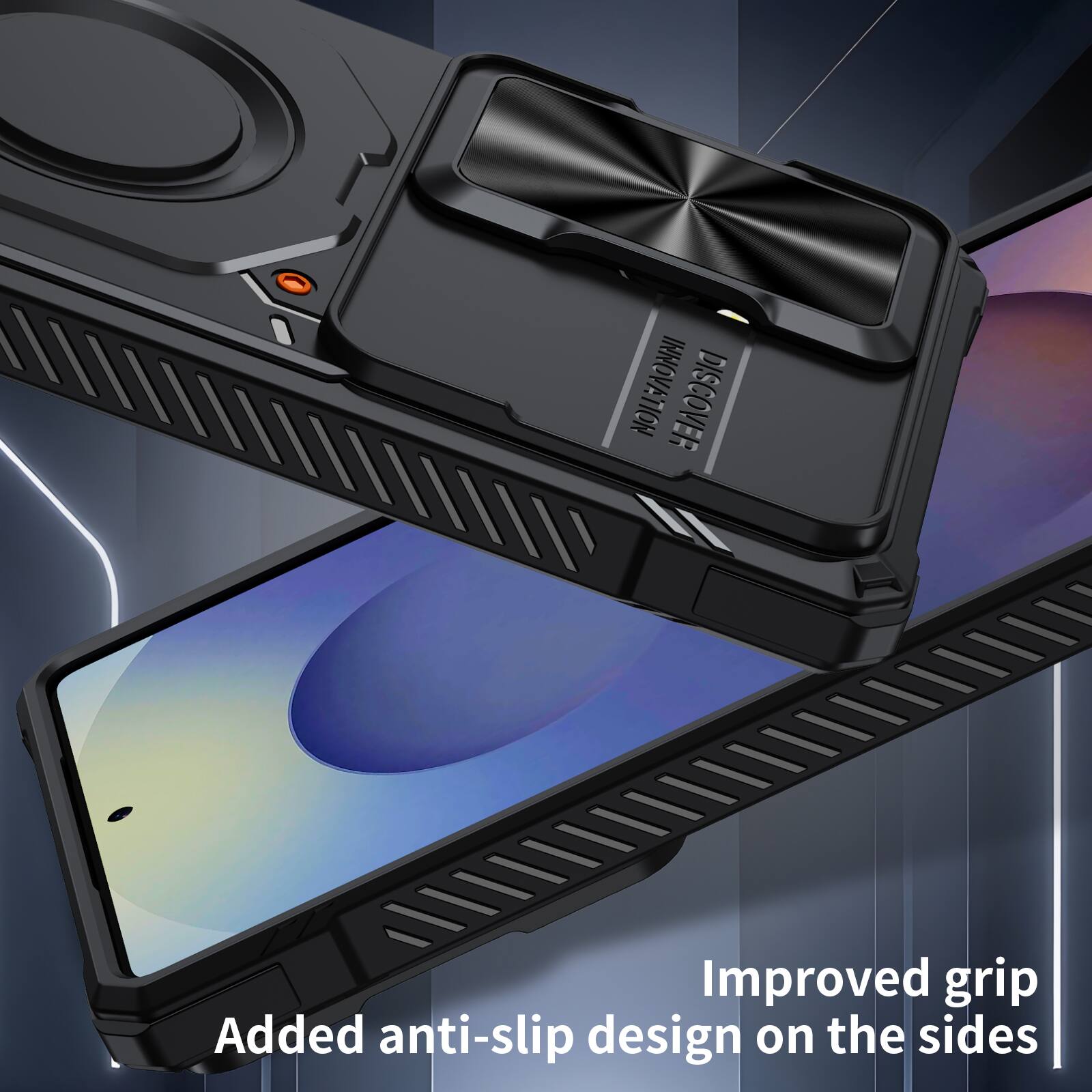 INNOVATION DISCOVER

Improved grip
Added anti-slip design on the sides