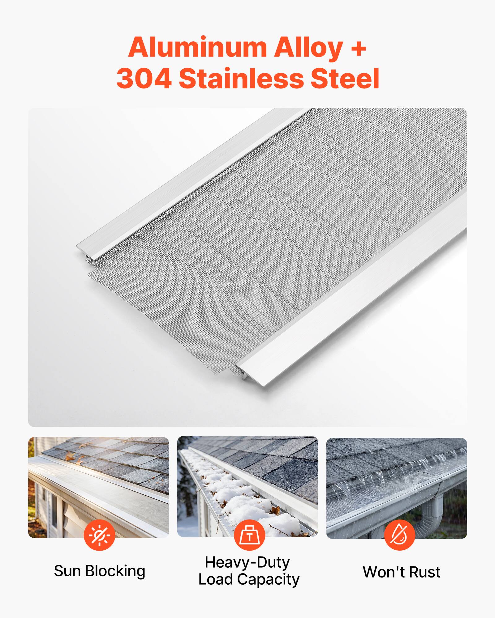 Aluminum Alloy + 304 Stainless Steel

Sun Blocking  
Heavy-Duty Load Capacity  
Won't Rust