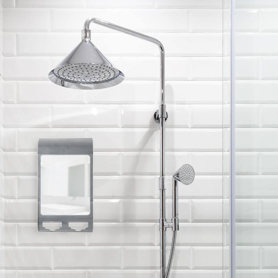 Alt View 1. Zadro - Wall Mounted Fogless Shower Mirror with Water Technology &  Double Razor Holder - Gray.