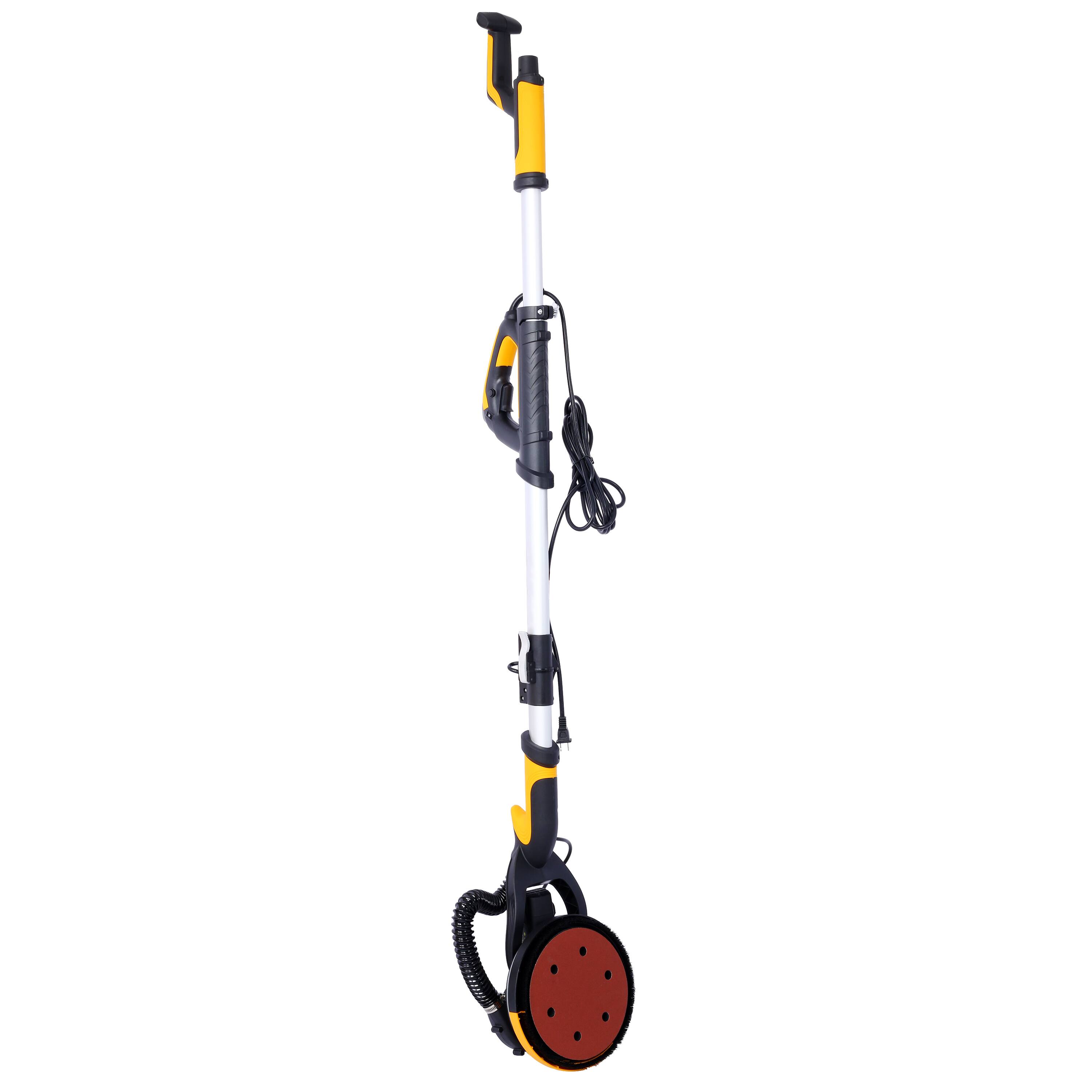Alt View 2. GOODSILO - 780W Electric Drywall Sander with Vacuum Dust Collection & Variable Speed Control for Wall Finishing - Yellow+Black.