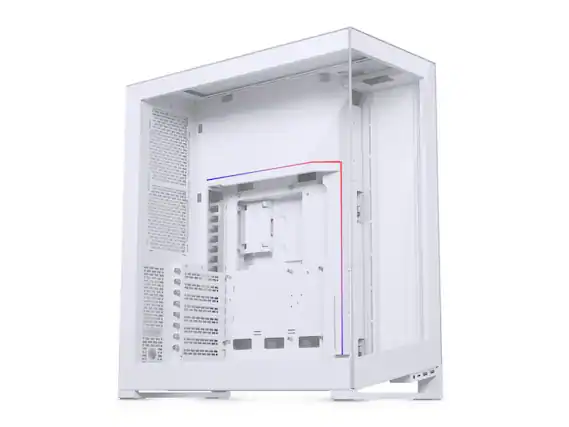 Front. Phanteks - Phanteks NV7 Full-Tower Chassis, High Airflow, RGB Lighting, Tempered Glass, 12 Fan Positions, Matte White - Matte White.