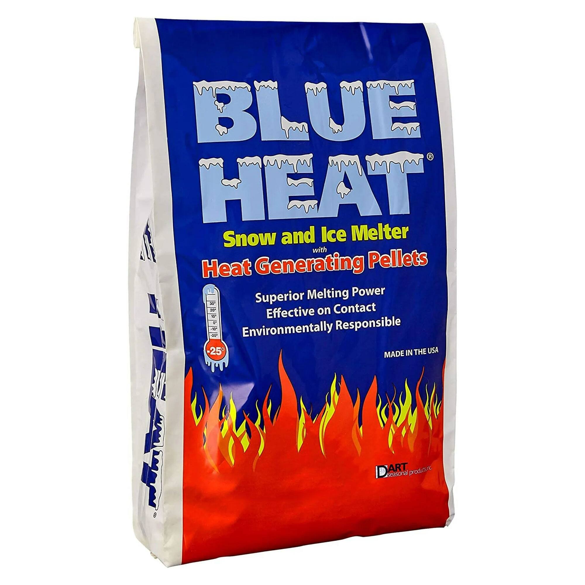 BLUE HEAT  
Snow and Ice Melter with Heat Generating Pellets  

Superior Melting Power  
Effective on Contact  
Environmentally Responsible  

MADE IN THE USA  

DART  
Seasonal Products