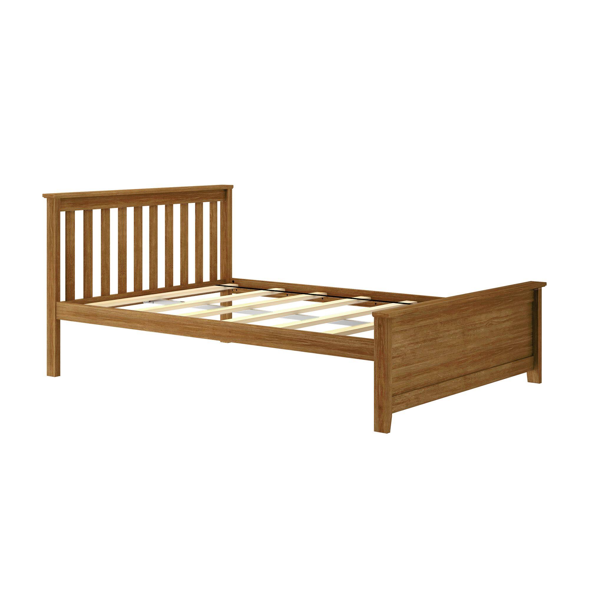 Alt View 2. Plank+Beam - Classic Full-Size Platform Bed, Pecan - Pecan.