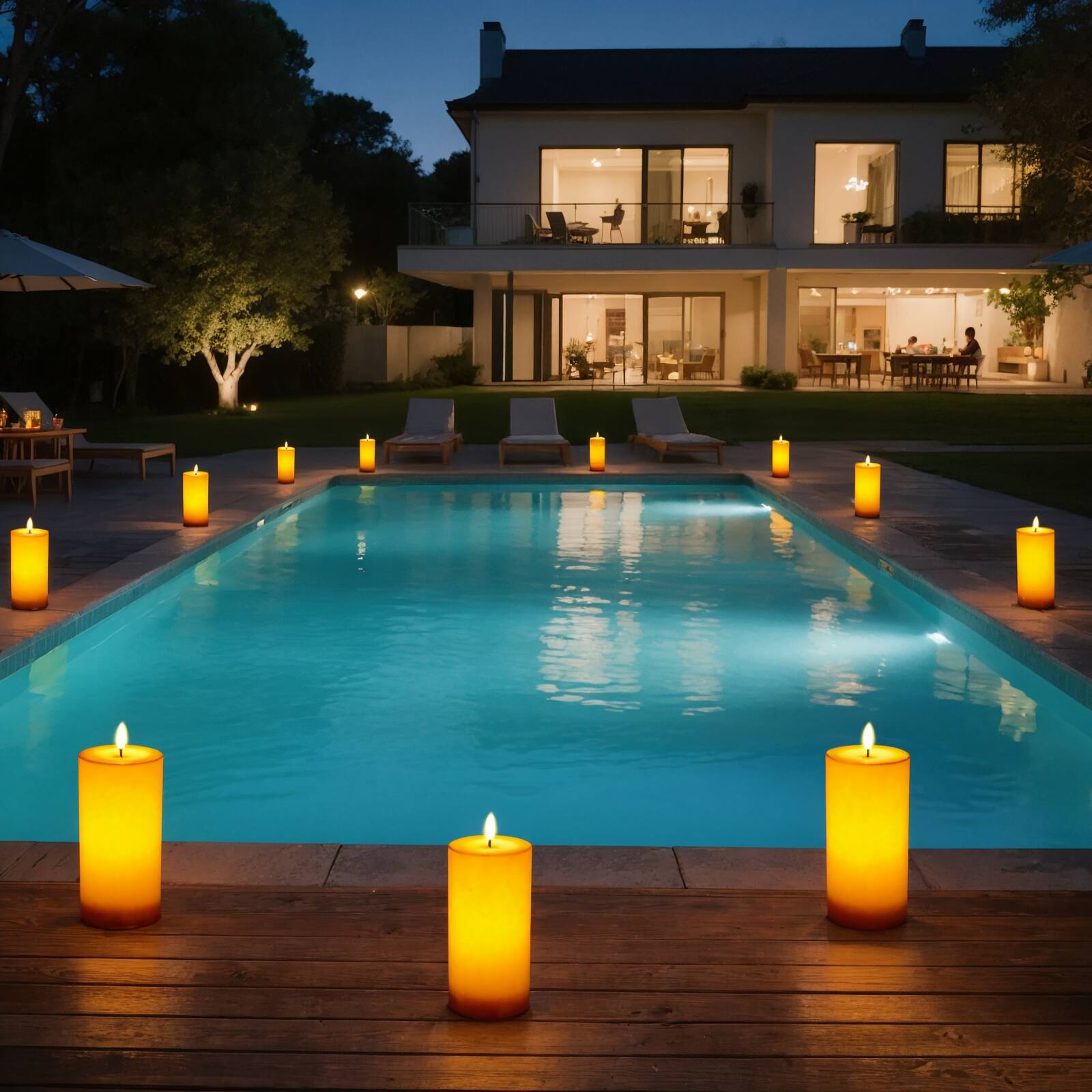 Alt View 7. IMAGE - 2 Pack Ivory White Outdoor Waterproof Flameless Candles with Timer & Remote Control, Rechargeable LED Pillar Candles - Ivory White.