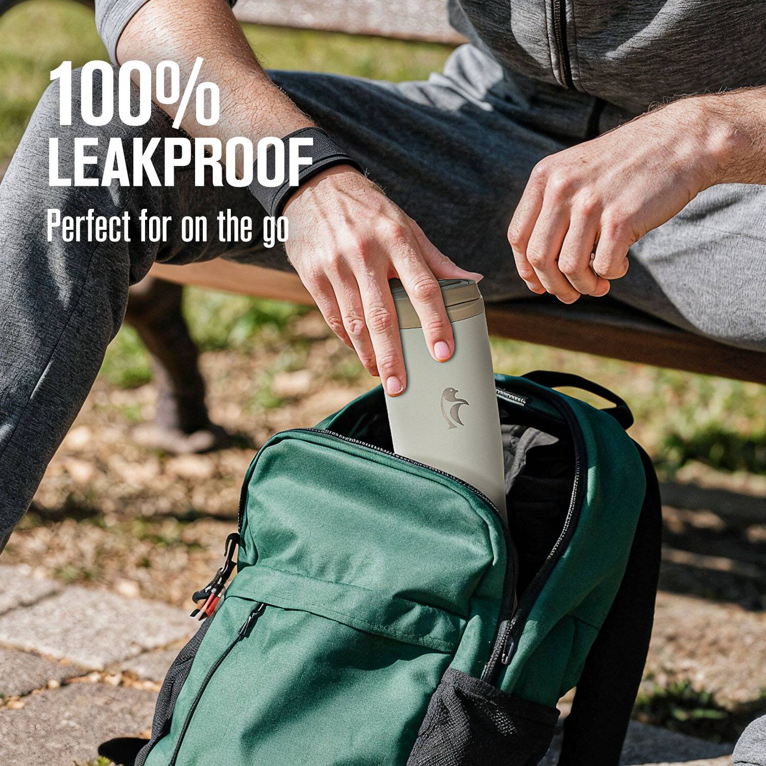 100% LEAKPROOF  
Perfect for on the go