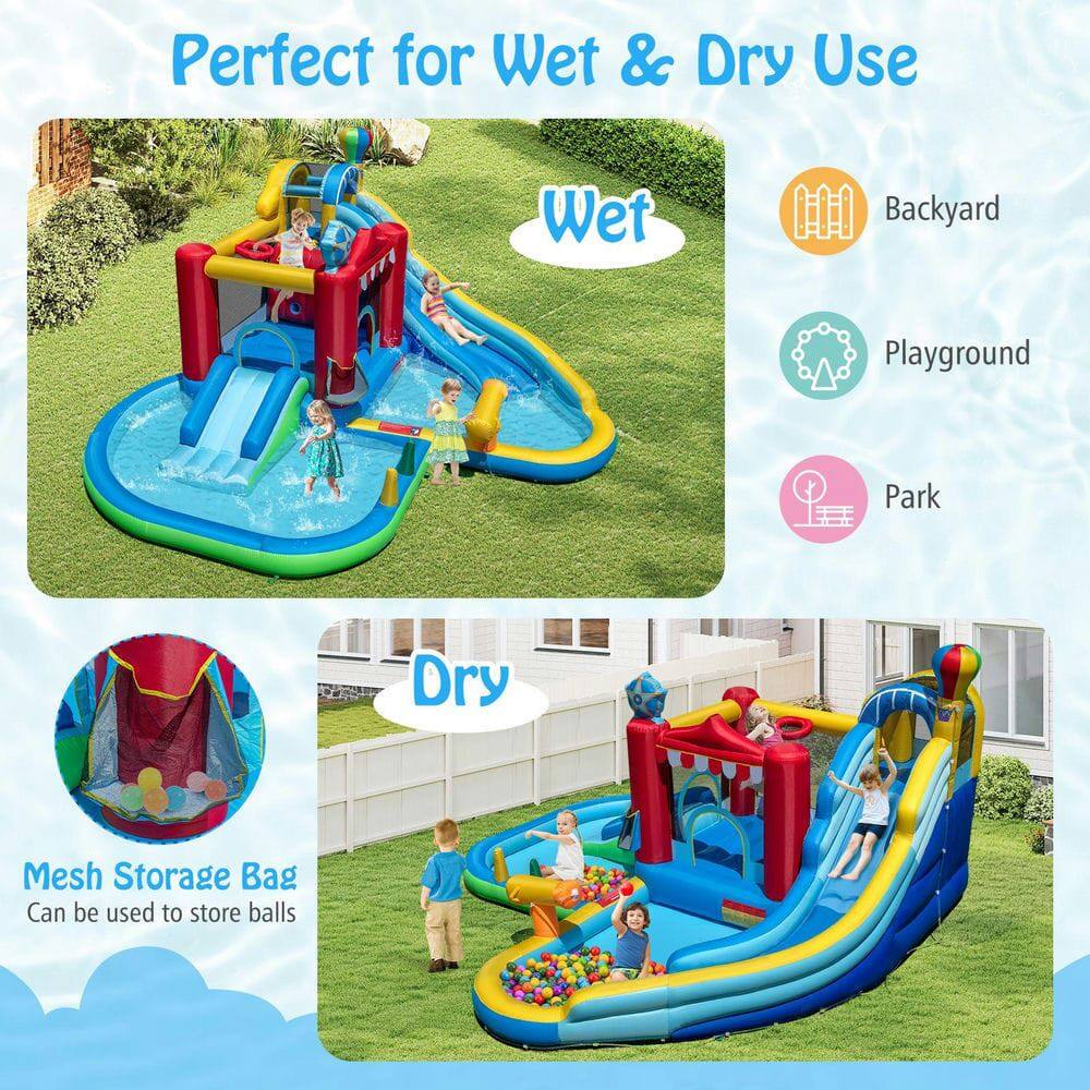 Perfect for Wet & Dry Use

Wet
Backyard
Playground
Park

Dry

Mesh Storage Bag
Can be used to store balls