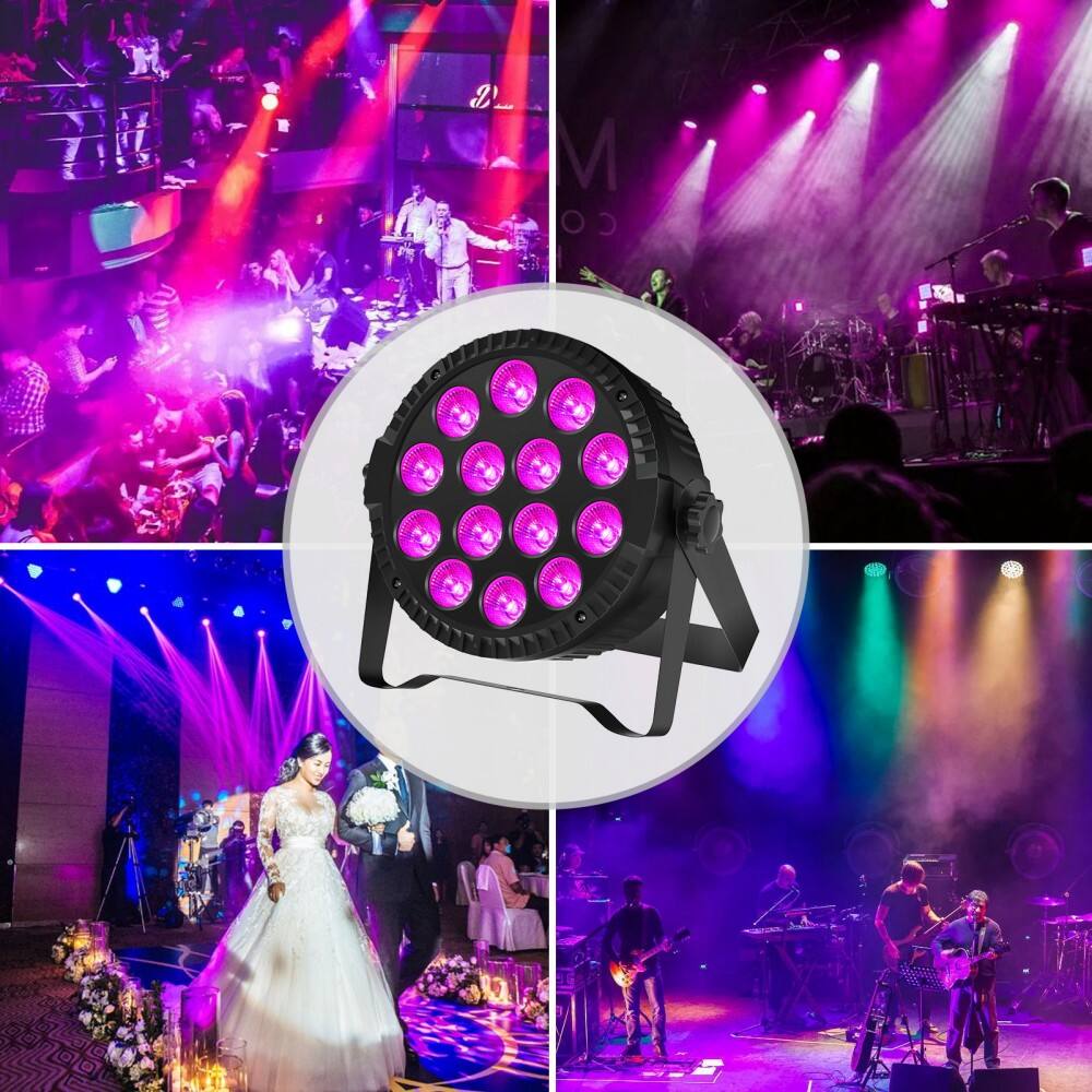 Alt View 4. UKing - 140W 14LED Par Light Stage Light Party Beam Strobe RGBW DMX Club Disco DJ Lights.