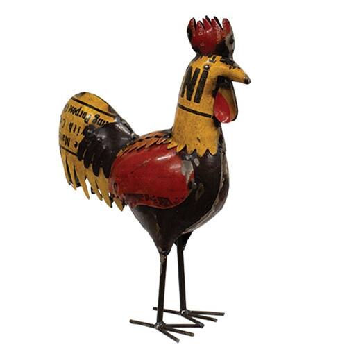 The text on the image reads:

"NI
Wooden Rooster
Made in
USA"
