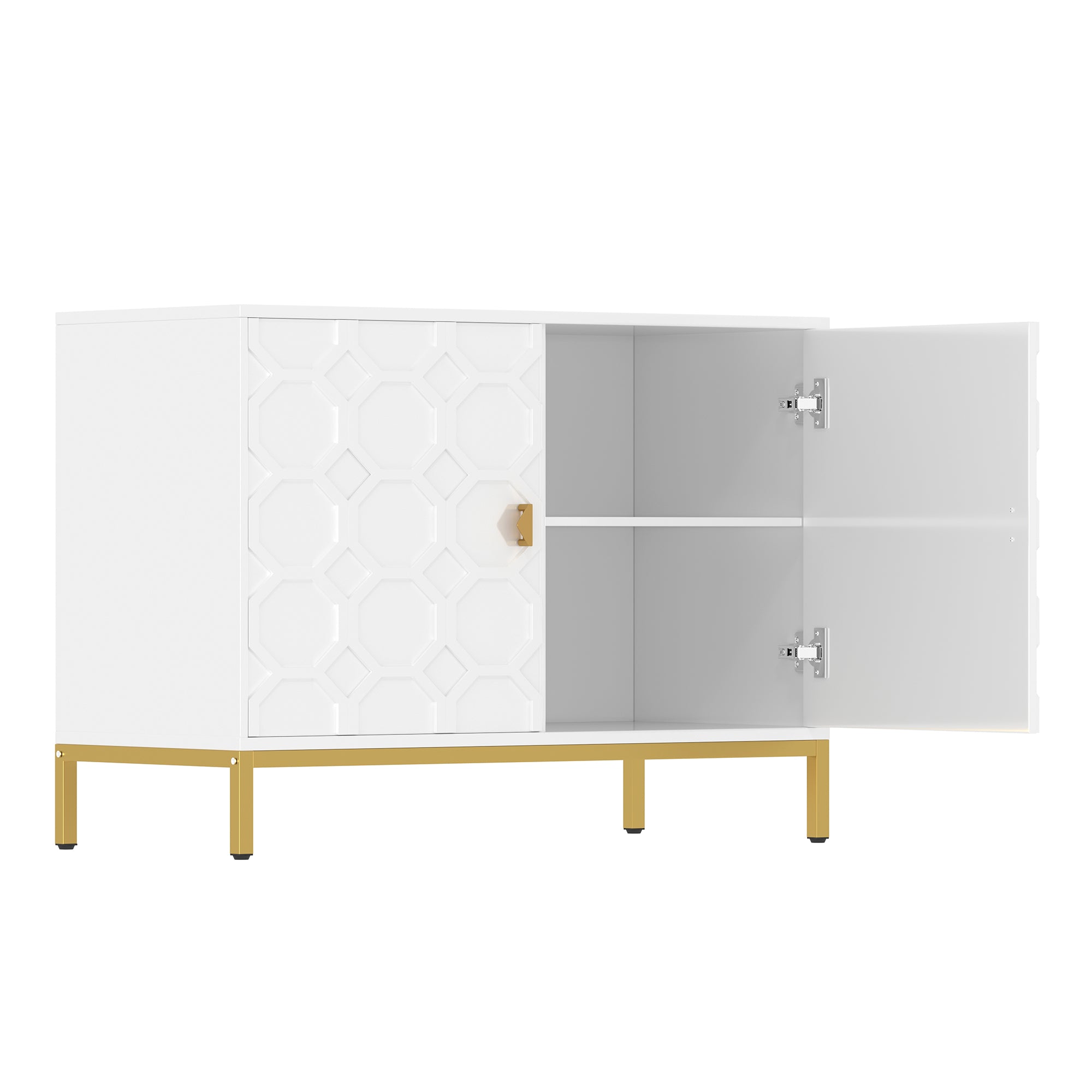 Alt View 8. Boyel Living - Freestanding Storage Cabinet 2-Door Accent Cabinet - White.