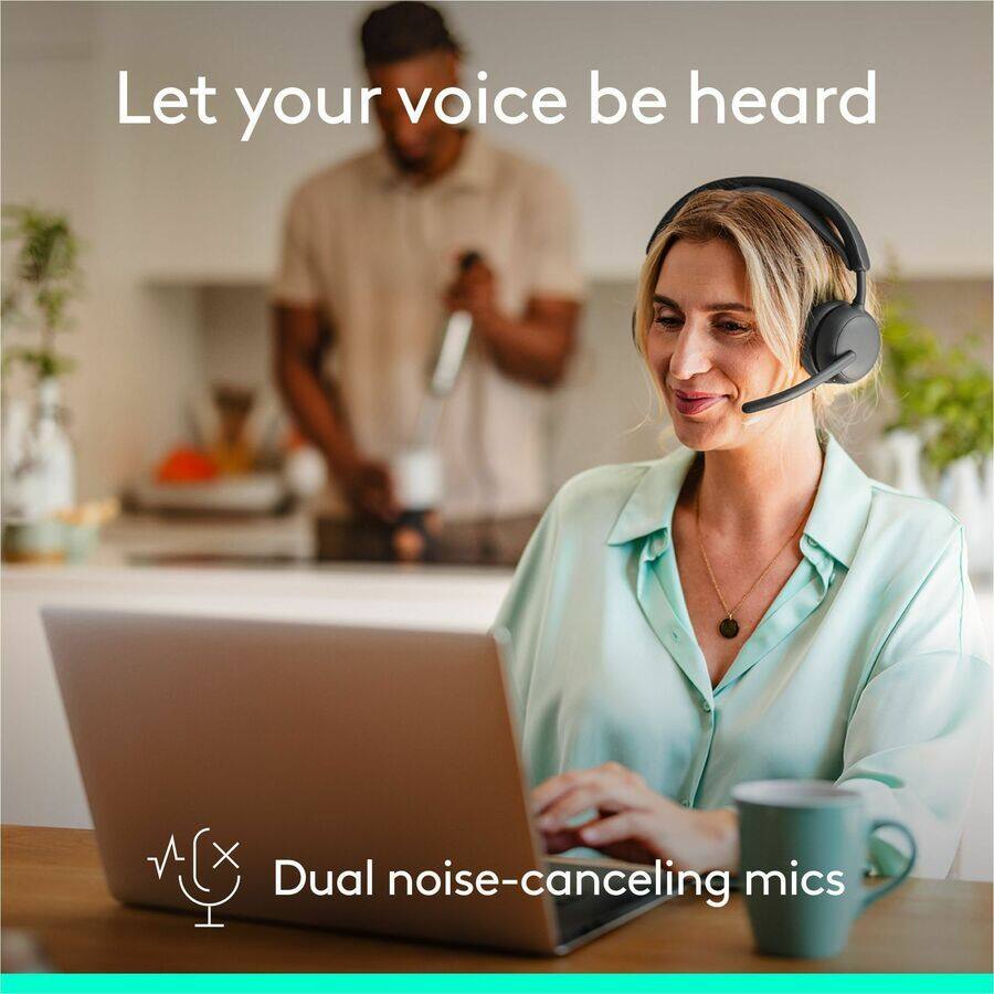 Let your voice be heard

Dual noise-canceling mics