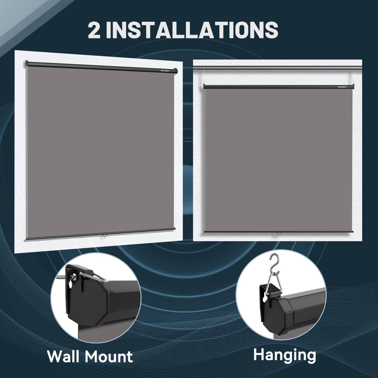 2 INSTALLATIONS Wall Mount Hanging