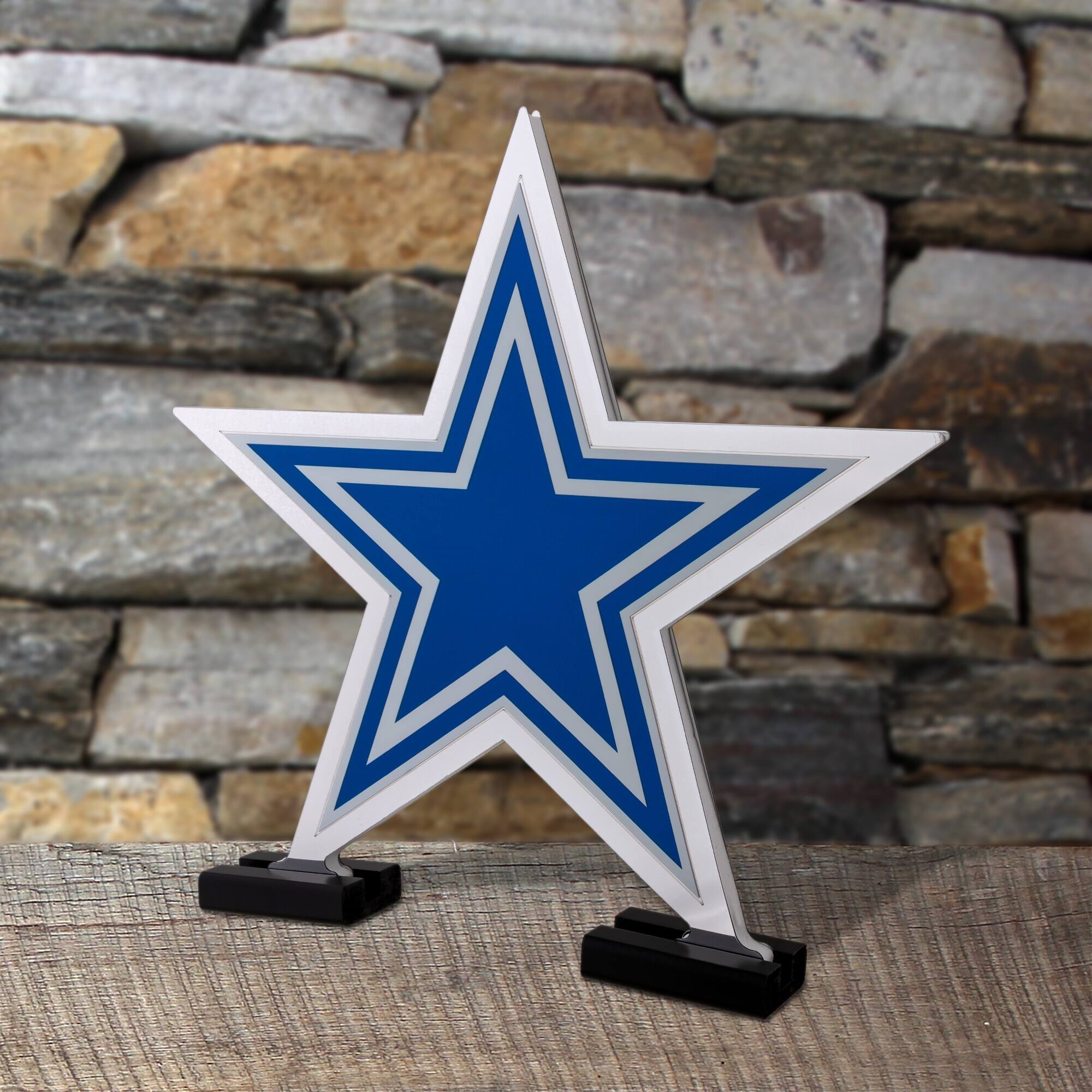 Alt View 3. Sporticulture - Dallas Cowboys LED Infinity Logo Light - Multicolor.