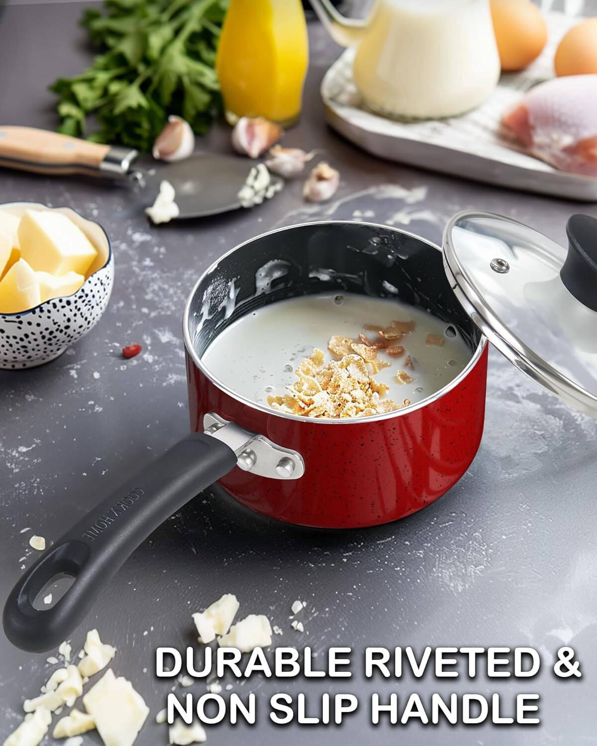 DURABLE RIVETED & NON SLIP HANDLE