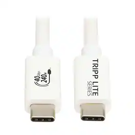 Tripp Lite - USB4 Charge-and-Sync 40-Gbps 240-Watt USB-C PD Cable 3.3 Ft U521-1P0M - White