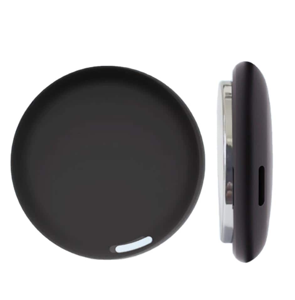 Cluzine - MFi Certified Anti-Lost Device GPS Tracker Bluetooth Pet Luggage Finder Find My Compatible for iOS - Black