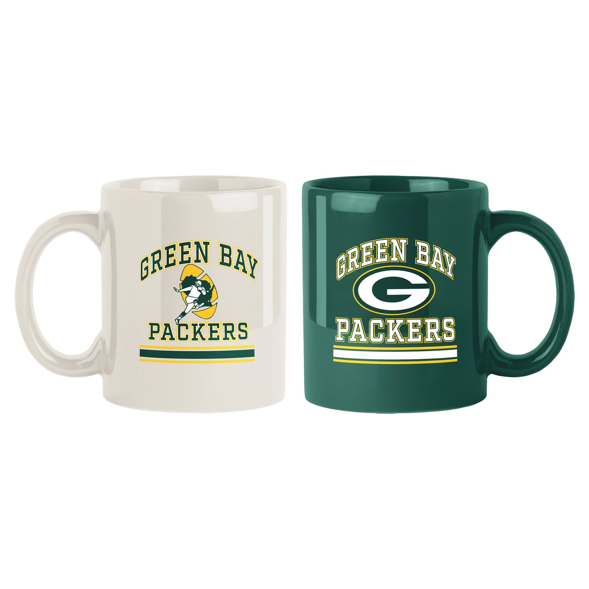 Logo Brands - Green Bay Packers 15oz. Current & Throwback Mug Set - Multicolor price history on PriceWatchPro