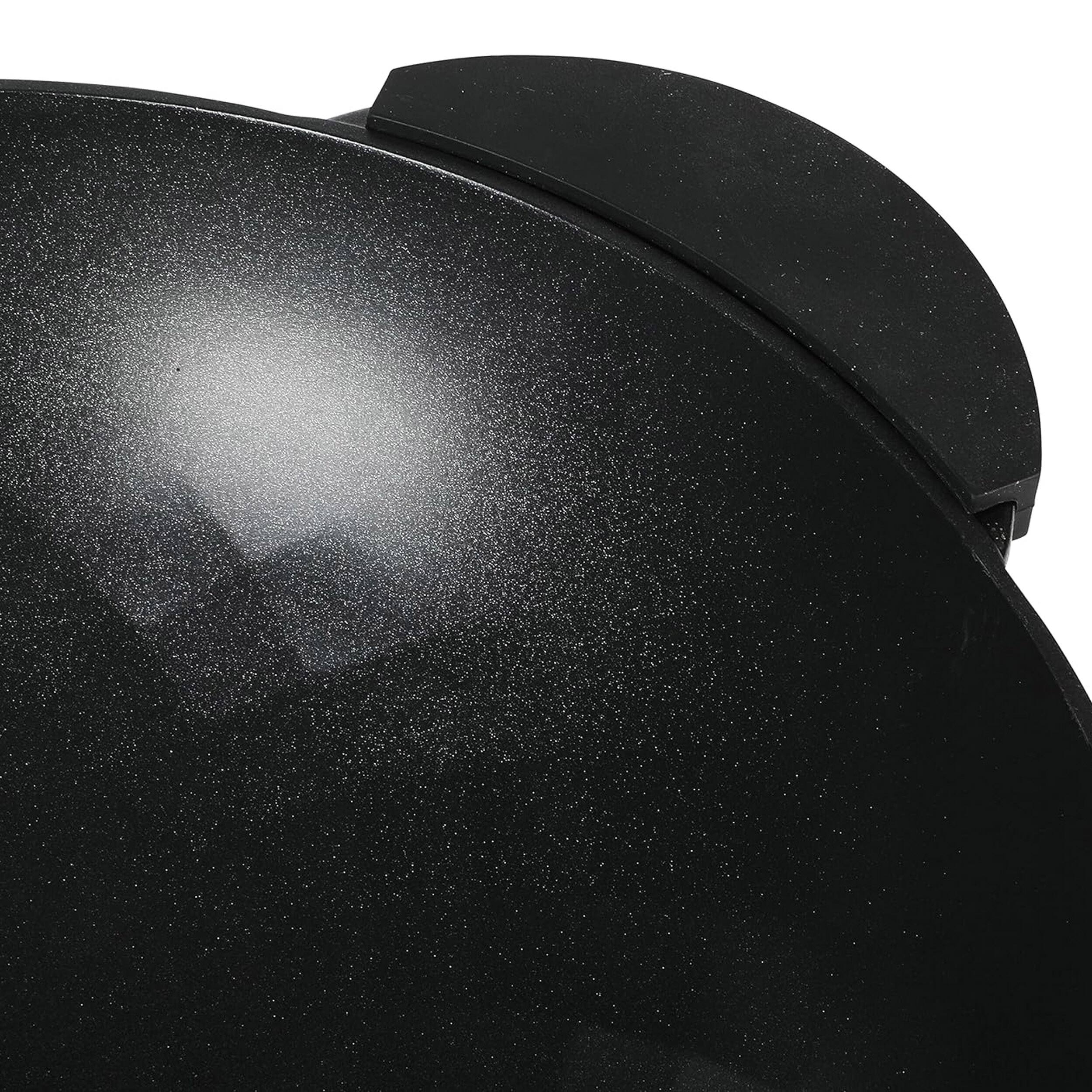 Alt View 3. Kenmore - Kenmore Eugene 13 Inch Nonstick Cast Alumium Wok with Stainless Steel Lid - Black and Silver.