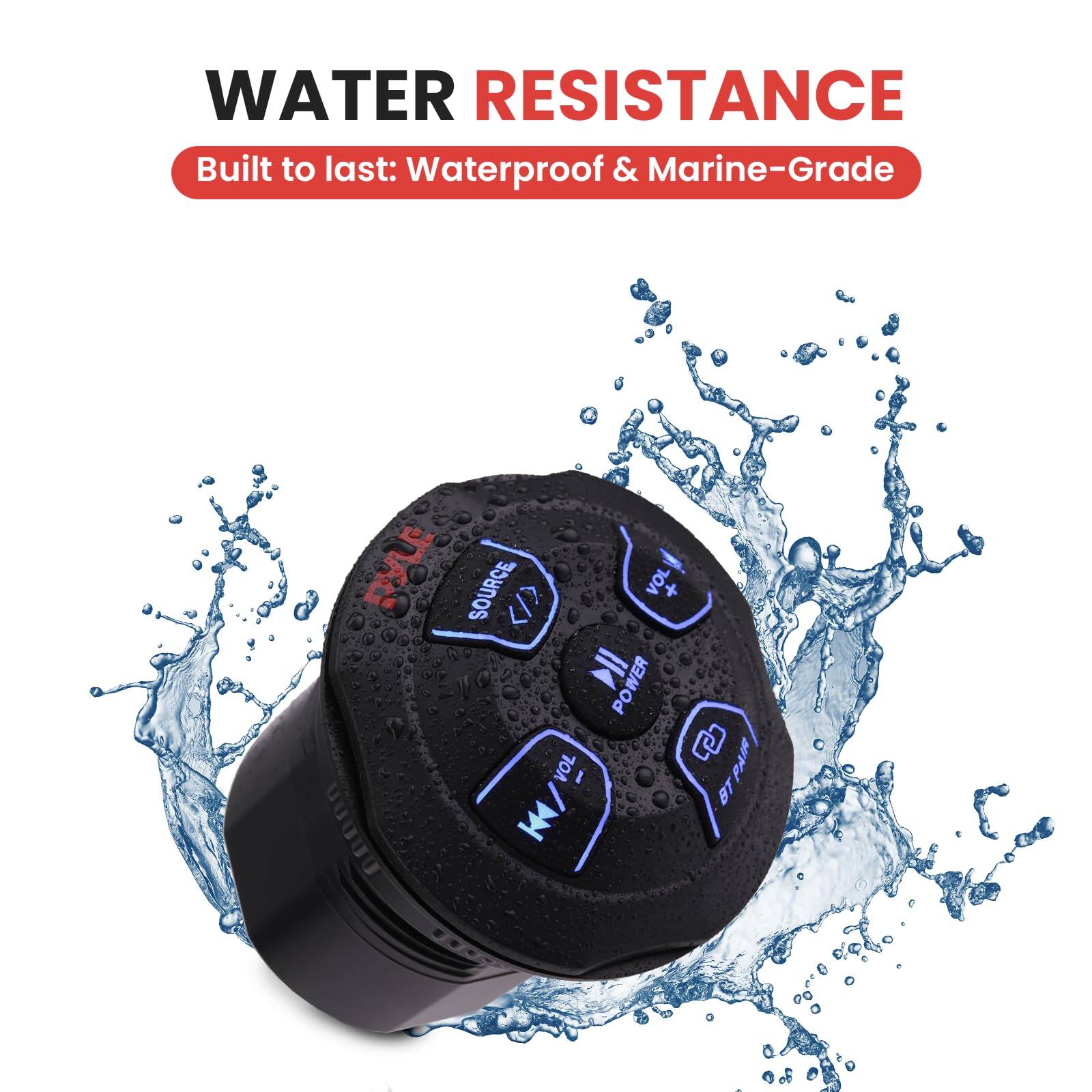 WATER RESISTANCE  
Built to last: Waterproof & Marine-Grade