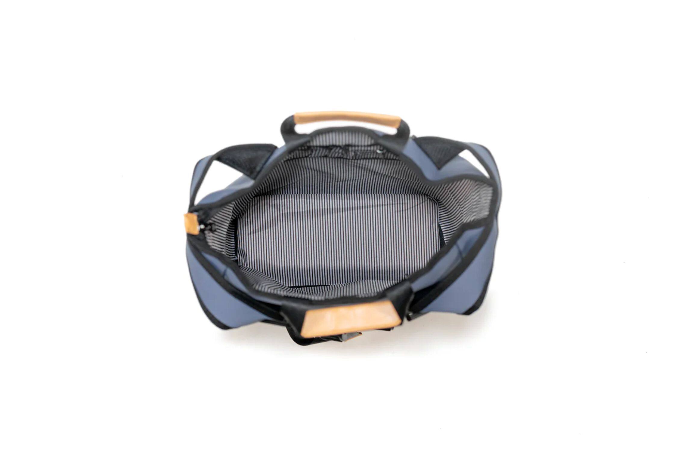 Alt View 2. PKG - Liberty Recycled Tote Backpack - Vintage Blue.