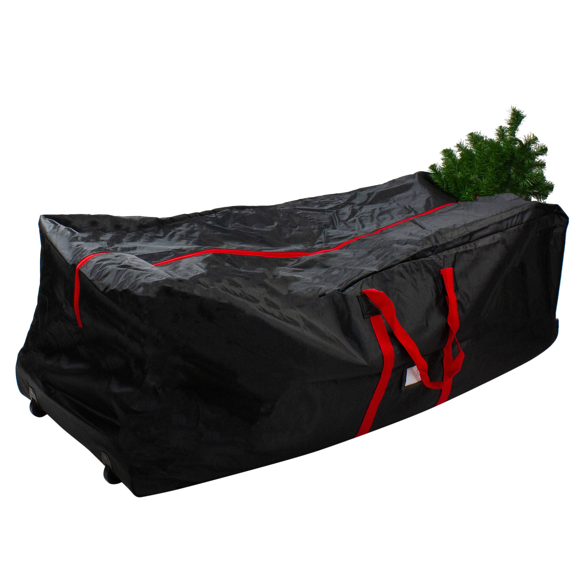 Alt View 1. Dyno - 58" Black Rolling Artificial Christmas Tree Storage Chest for 9ft Trees - Black.