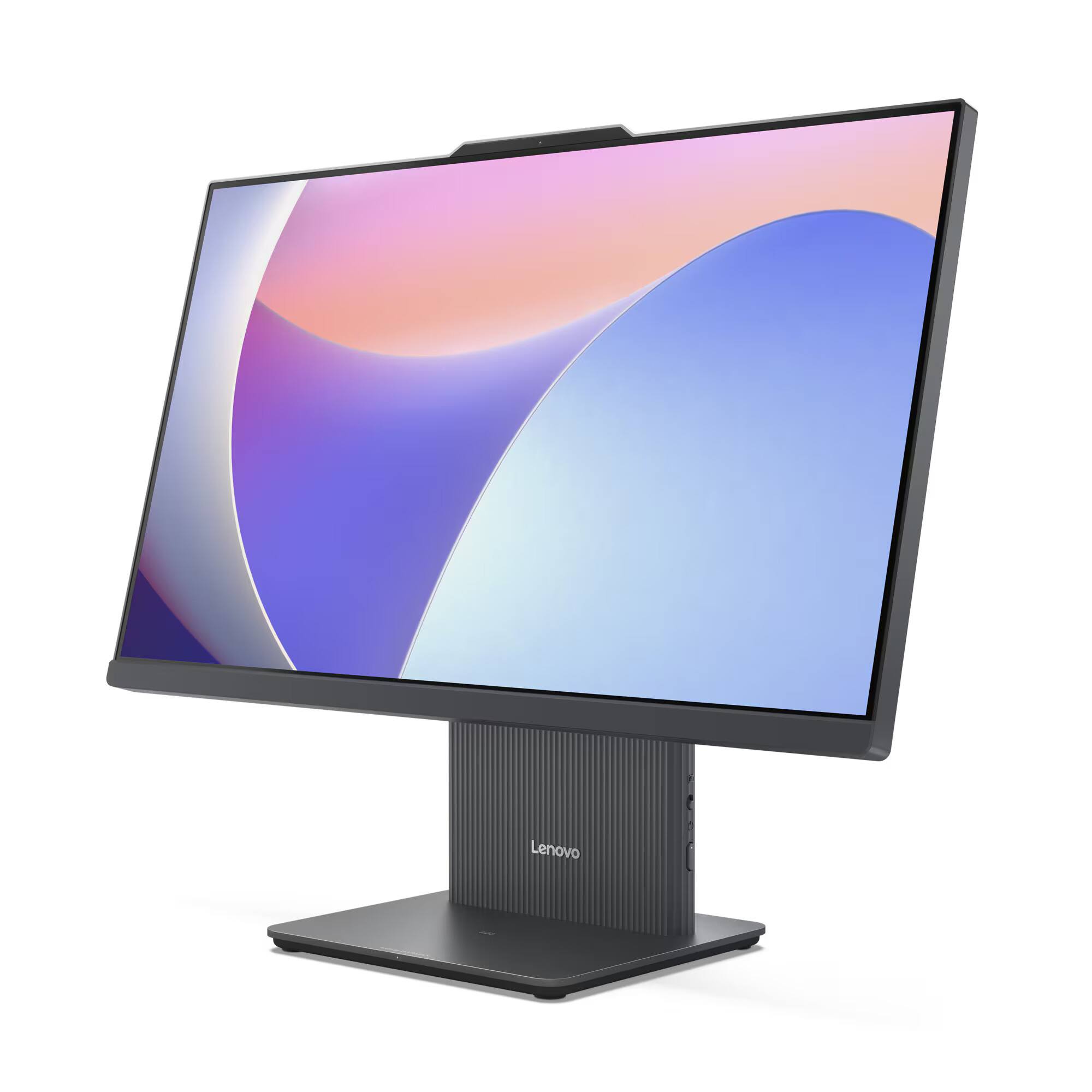 Left. Lenovo - Lenovo IdeaCentre AIO 24IRH9 23.8" Touch Intel Core Ultra 5-13420H 32GB 1TB W11H - Gray.