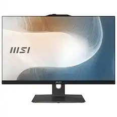 Front. MSI - Modern AM242TP 23.8" Touchscreen All-in-One - Intel Core 5 120U - 16GB Memory - 1TB SSD - Black.