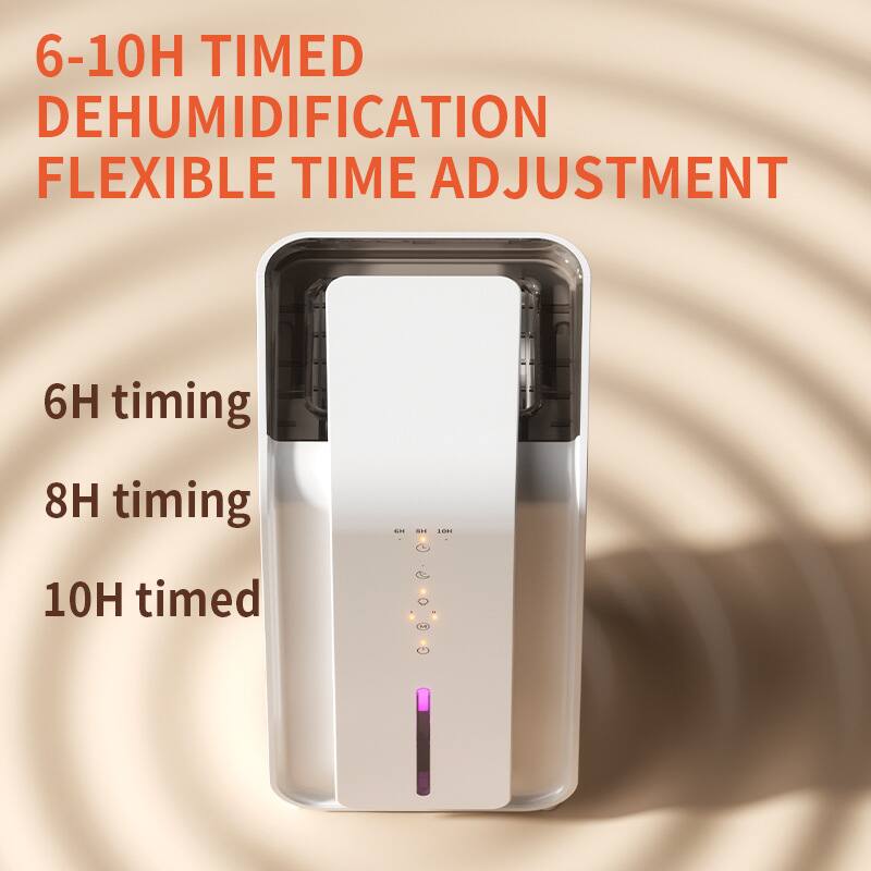 6-10H TIMED DEHUMIDIFICATION  
FLEXIBLE TIME ADJUSTMENT  

6H timing  
8H timing  
10H timed