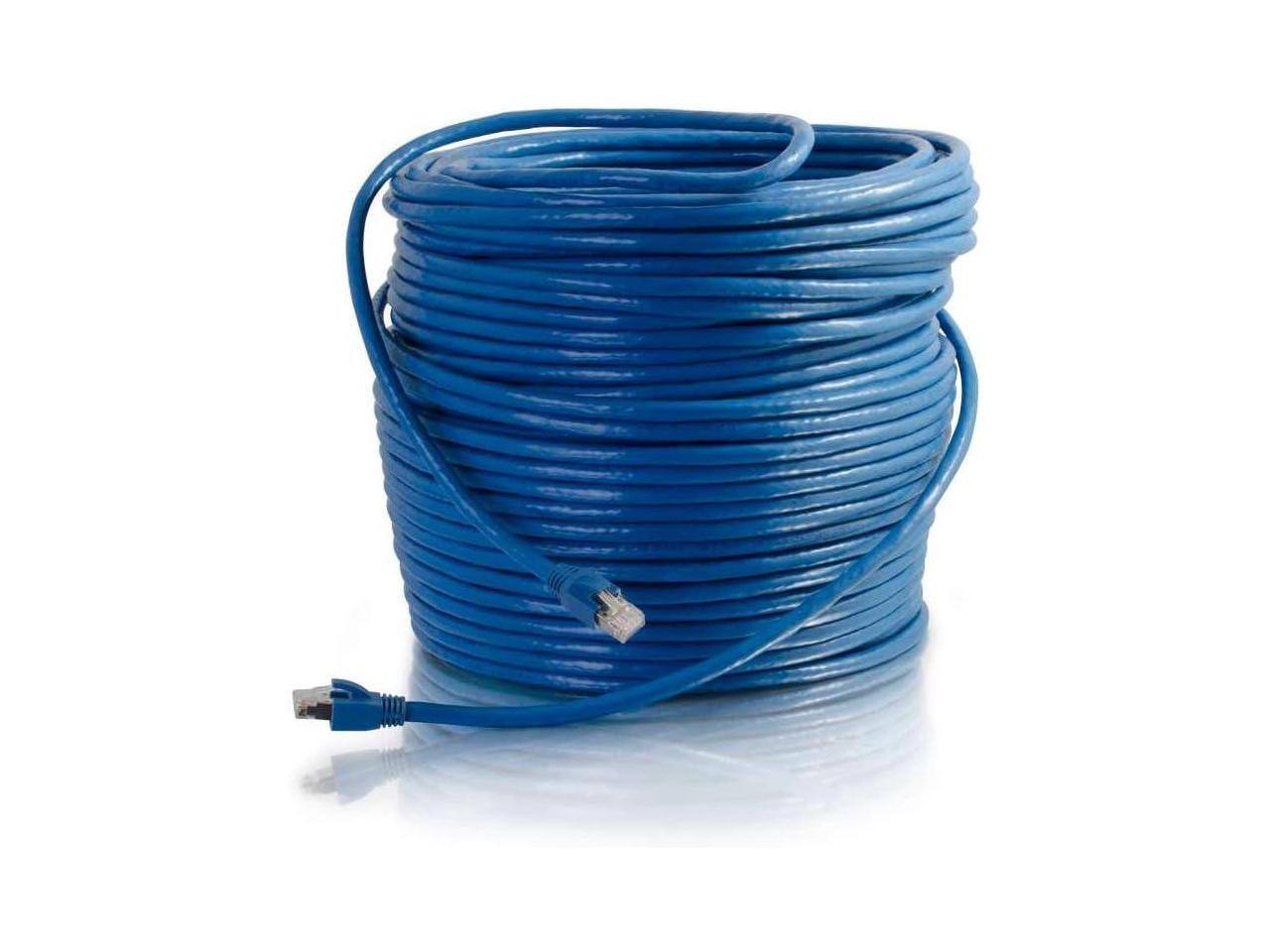 Alt View 4. Cables to Go - C2G 43124 300FT CAT6 BLUE SOLID SHIELDED PATCH CBL.