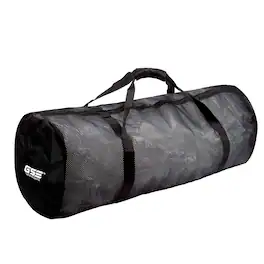 GSE Games & Sports Expert - Large Mesh Sports Equipment Duffel Bag, Scuba Bag with Zipper for Diving Equipment,Gym Gear - Black