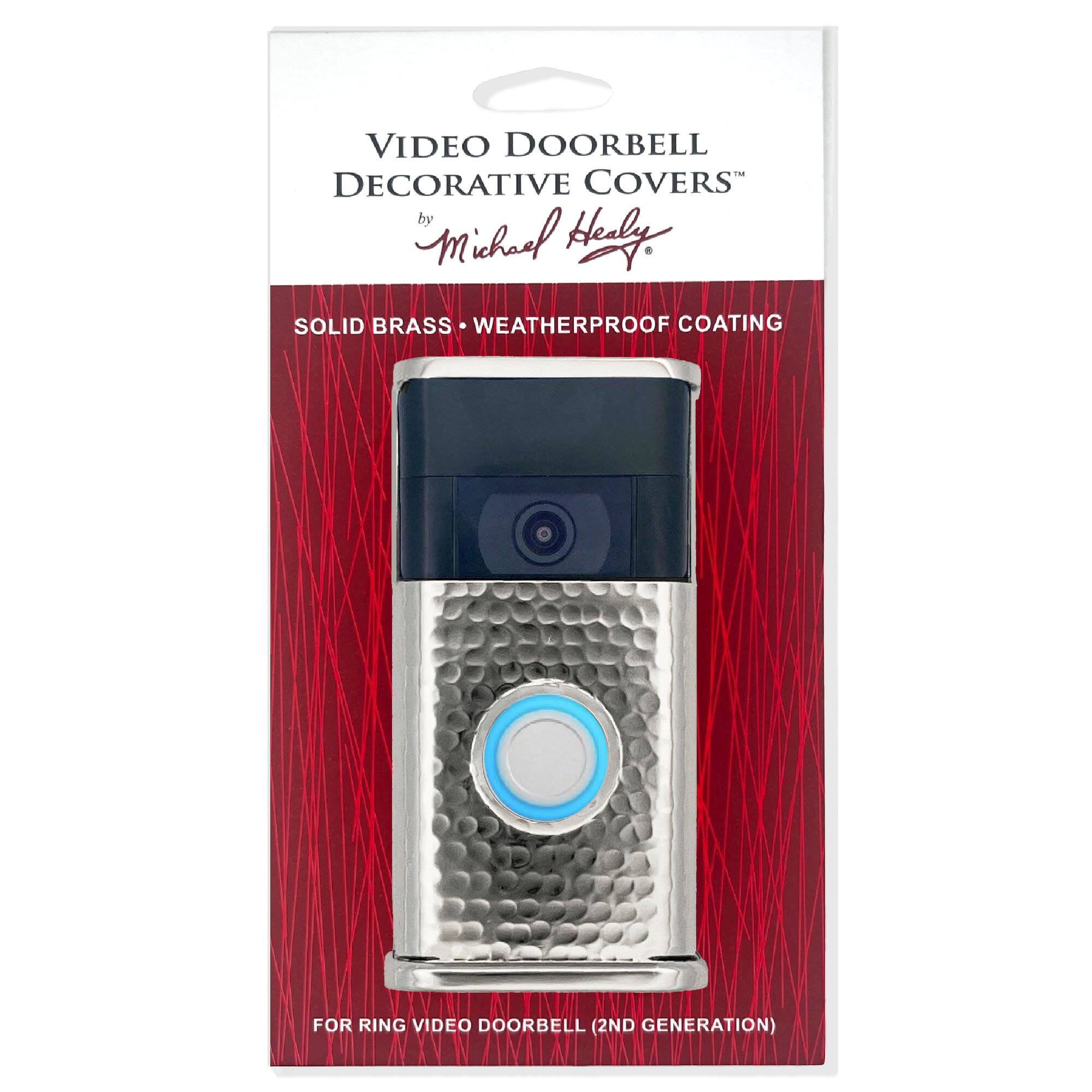 VIDEO DOORBELL DECORATIVE COVERS  
by Michael Hely  

SOLID BRASS • WEATHERPROOF COATING  

FOR RING VIDEO DOORBELL (2ND GENERATION)