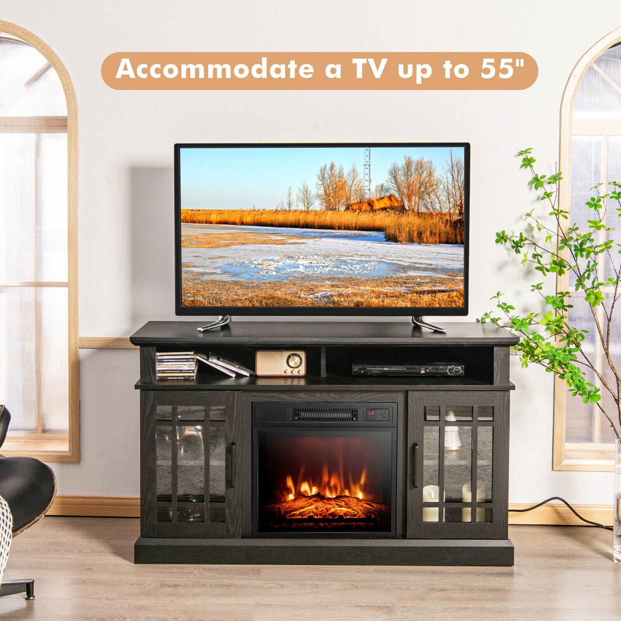 Accommodate a TV up to 55" CC 1