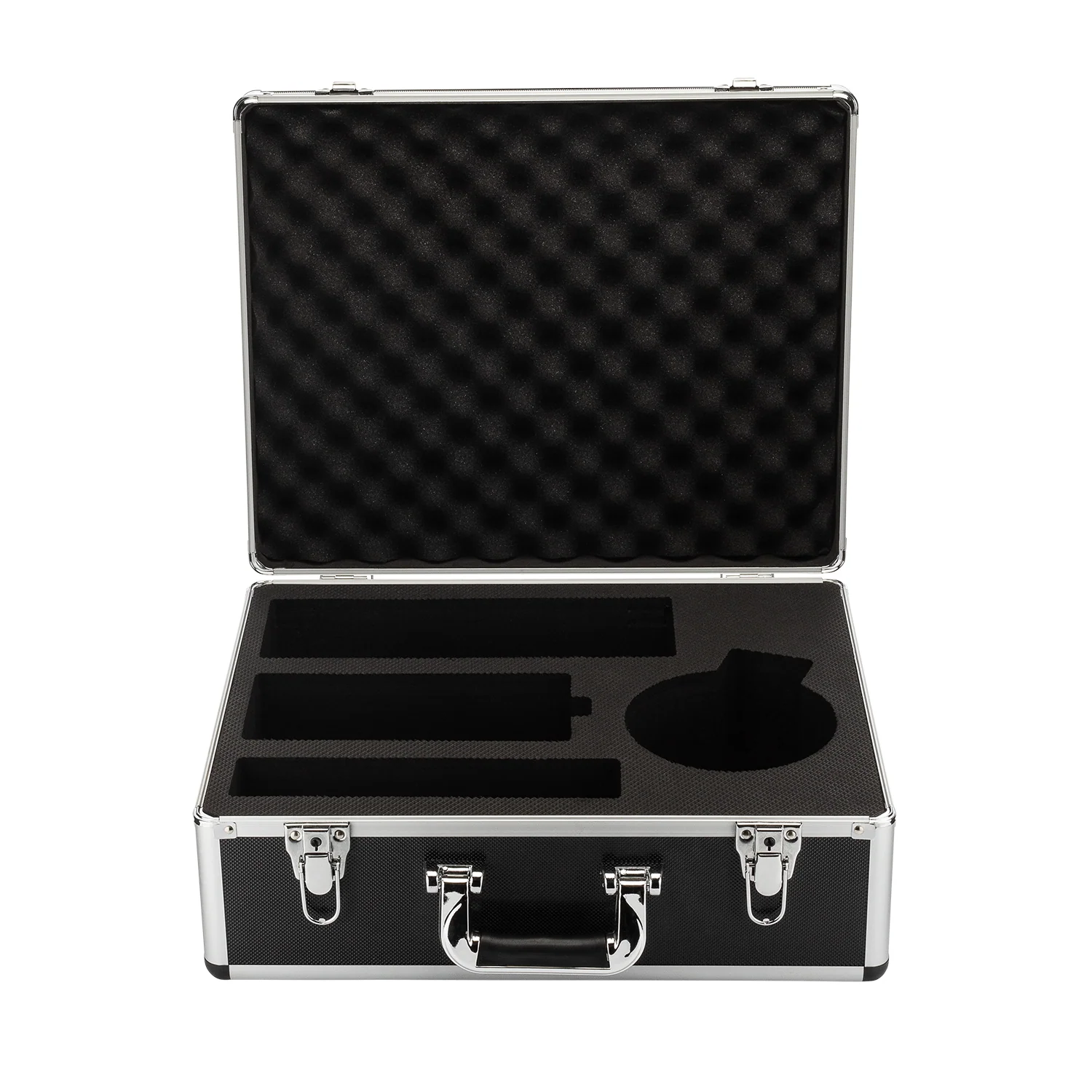 Left. Warm Audio - Flight Case for WA-251 Condenser Microphone, Made of Aluminum, Lightweight with Rubberized Foam.