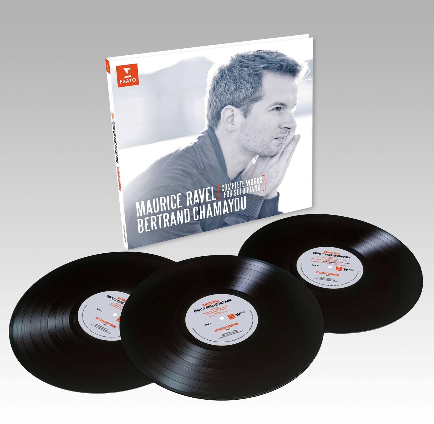 7 - ERATO  
MAURICE RAVEL  
COMPLETE WORKS FOR SOLO PIANO  
BERTRAND CHAMAYOU  

ERATO  
COMPLETE WORKS FOR SOLO PIANO  
MAURICE RAVEL  
BERTRAND CHAMAYOU