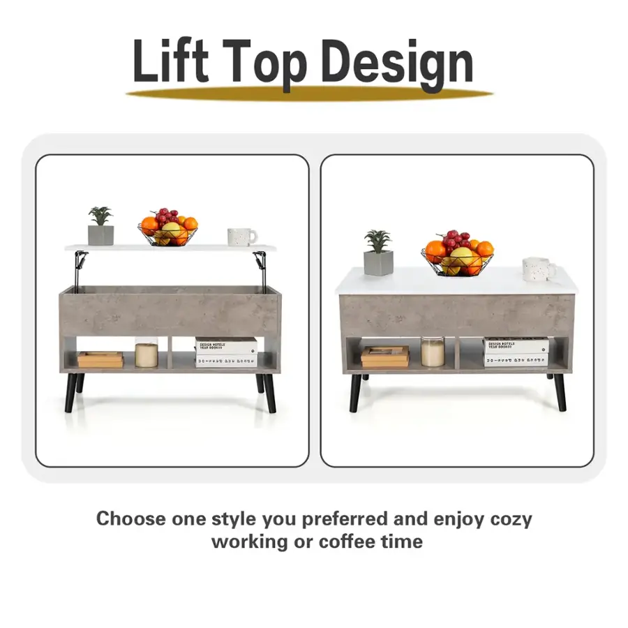 Lift Top Design - Choose one style you preferred and enjoy cozy working or coffee time.