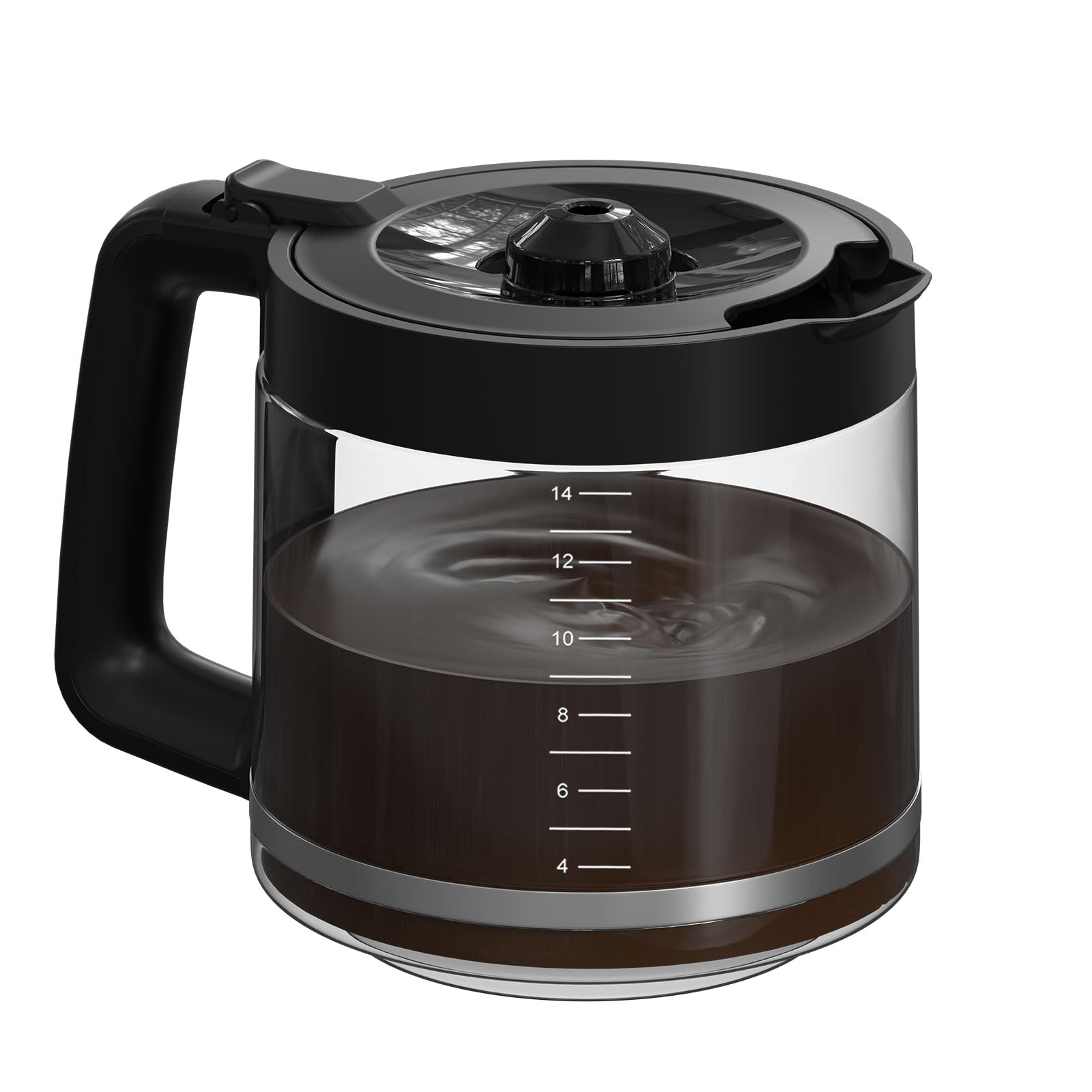 Front. Dapper Styles - 14-cup Coffee Pot Replacement Carafe Compatible With Mr. Maker Model #: Bvmc-pc14-carafe - Default.