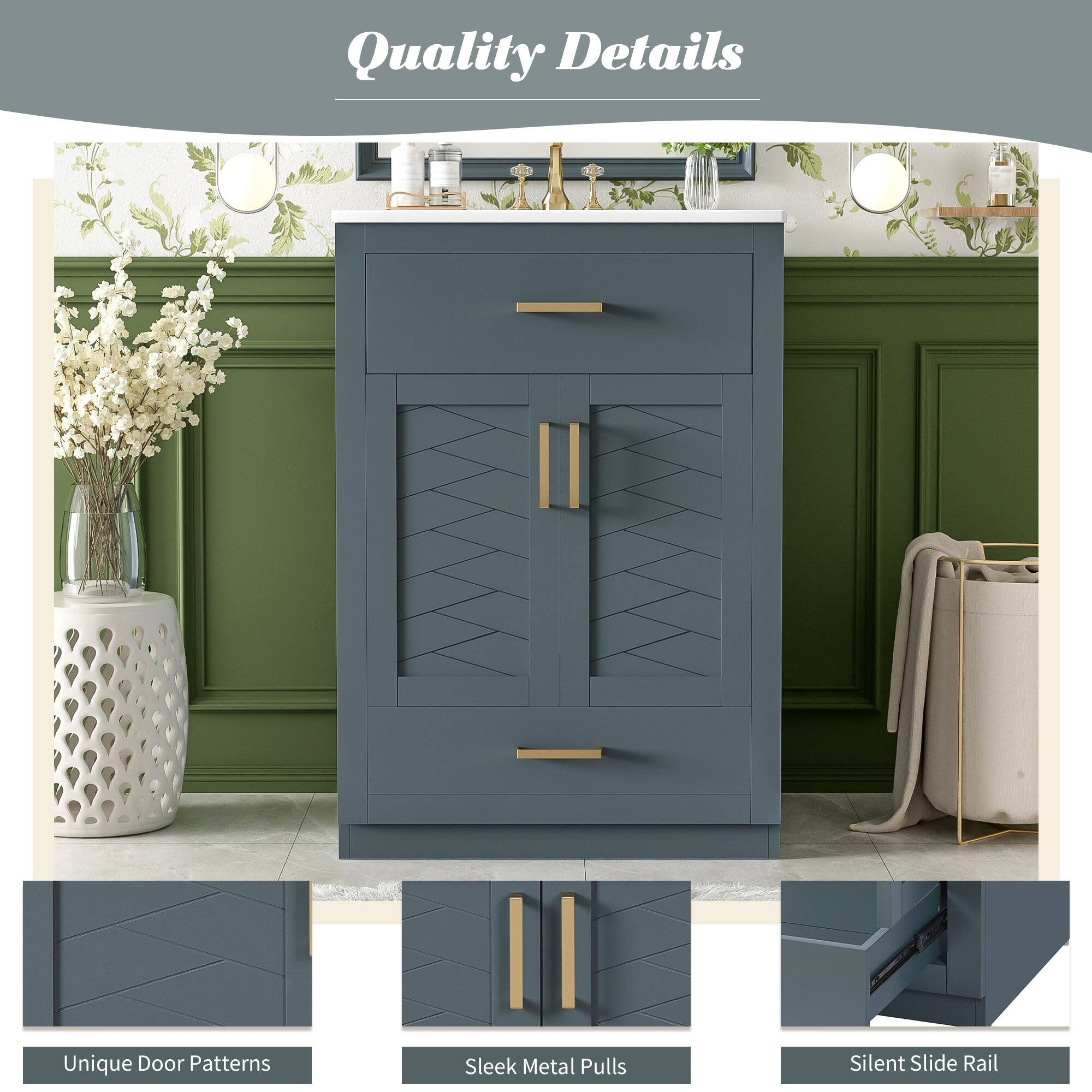 Quality Details

Unique Door Patterns

Sleek Metal Pulls

Silent Slide Rail