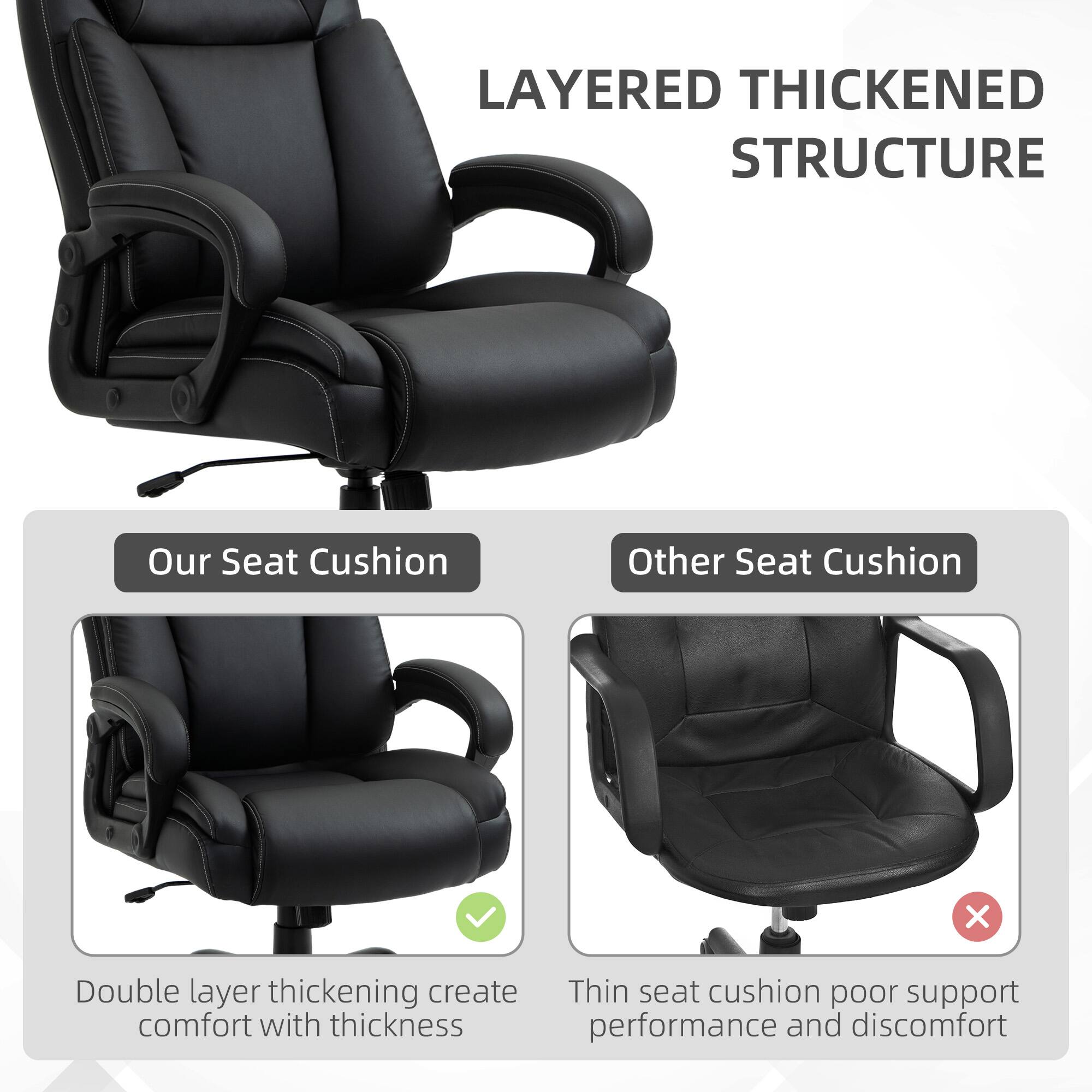 LAYERED THICKENED STRUCTURE

Our Seat Cushion
Double layer thickening create comfort with thickness

Other Seat Cushion
Thin seat cushion poor support performance and discomfort