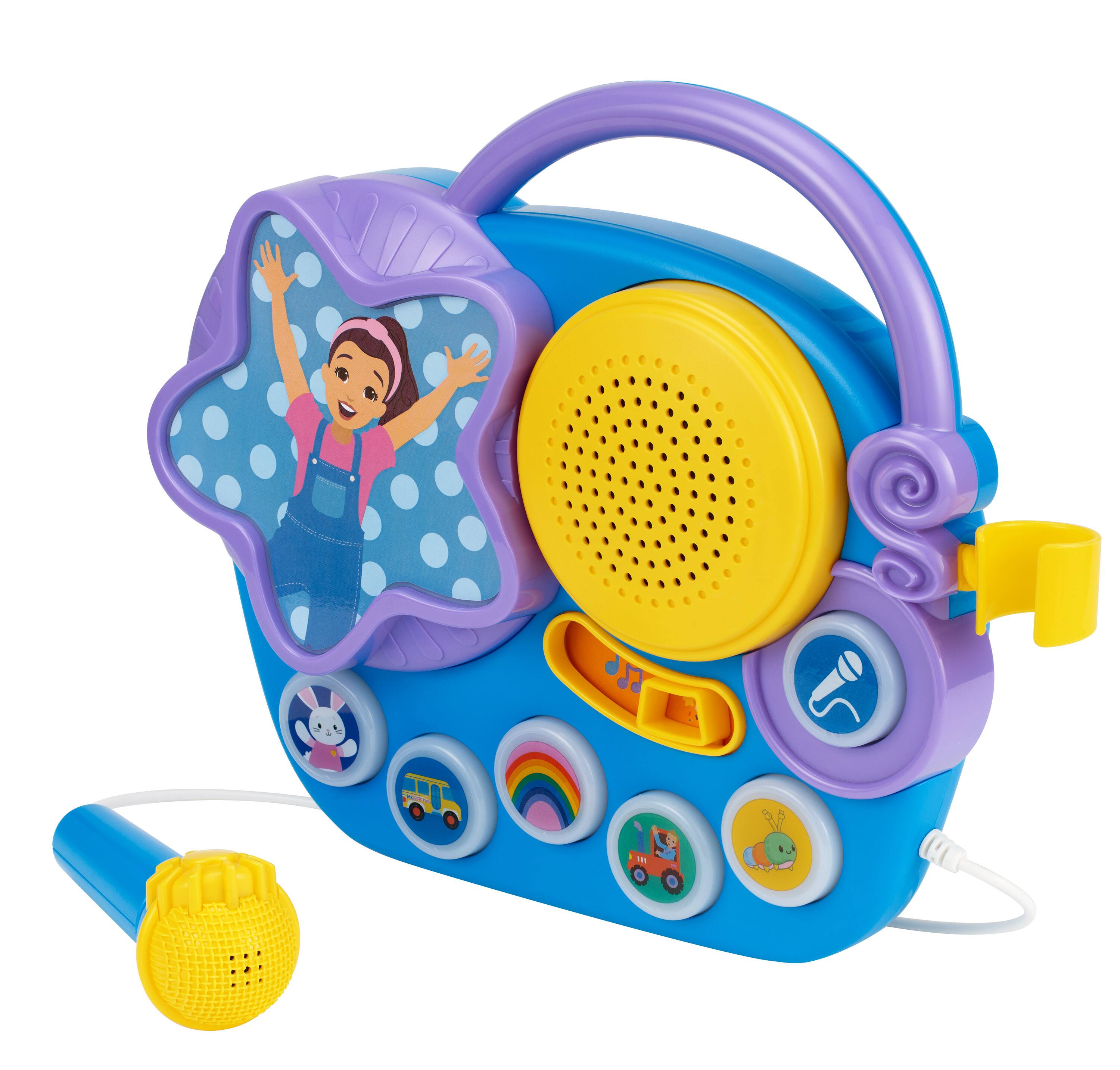 Left. eKids - eKids Ms Rachel Karaoke Boombox with Microphone for Kids - Multicolor.