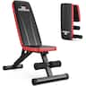 FED Fitness - Foldable Adjustable Weight Bench, 660LBS, 8 Backrest Positions for Chest, Shoulder, Arm Workout - Black
