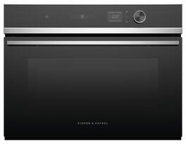 Fisher & Paykel - Professional 24-in convection speed oven with 19 functions, touch display,compact - Black