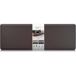Zulay Kitchen - Zulay Home Large 24 x 70 Inch Anti Fatigue Floor Mat - 3/4 Inch Thick Cushioned Kitchen Mats For Standing - Brown