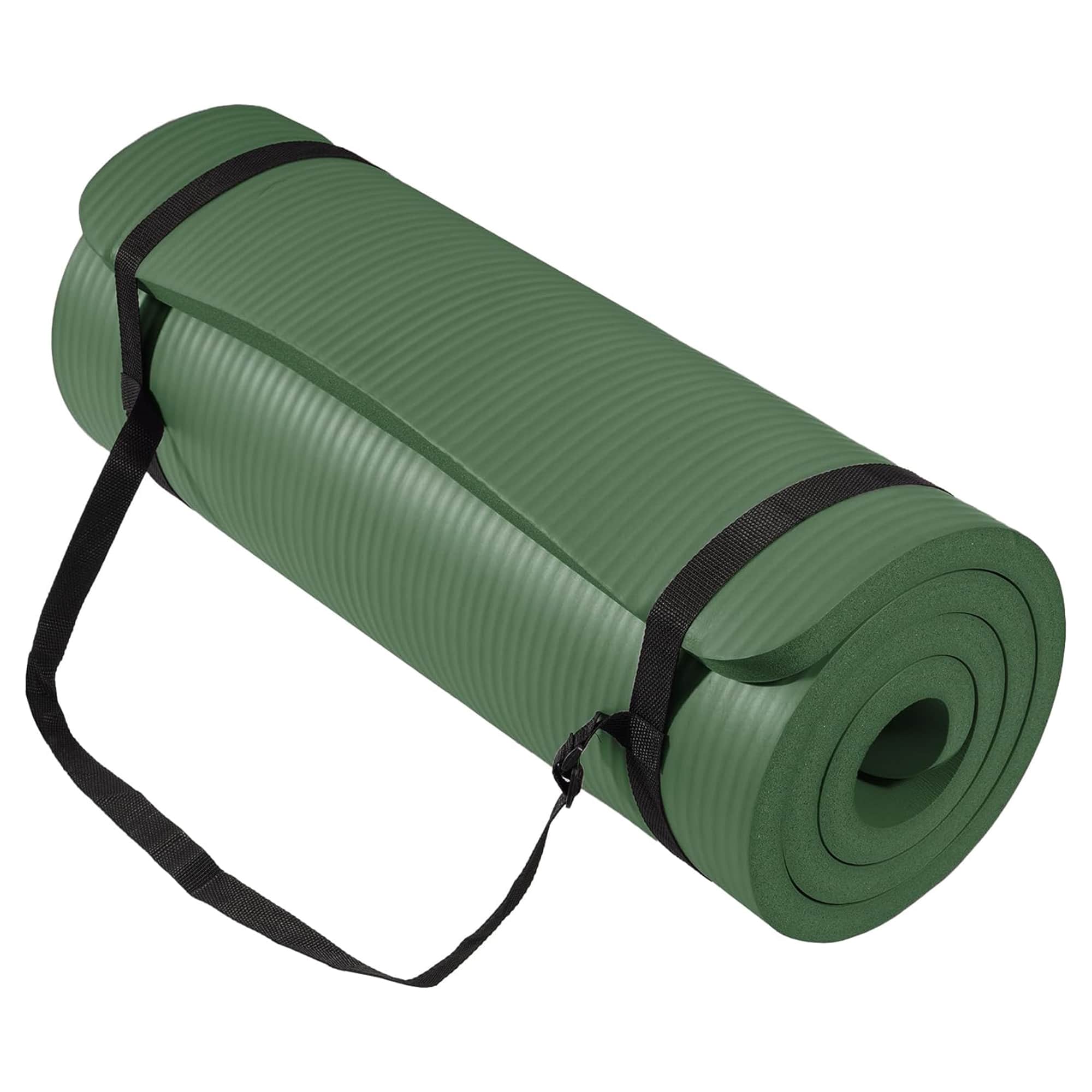 "BalanceFrom Fitness - BalanceFrom Yoga Mat, 1"" Extra Thick Exercise Pilates Workout Mat - Green Jasper" price history on PriceWatchPro