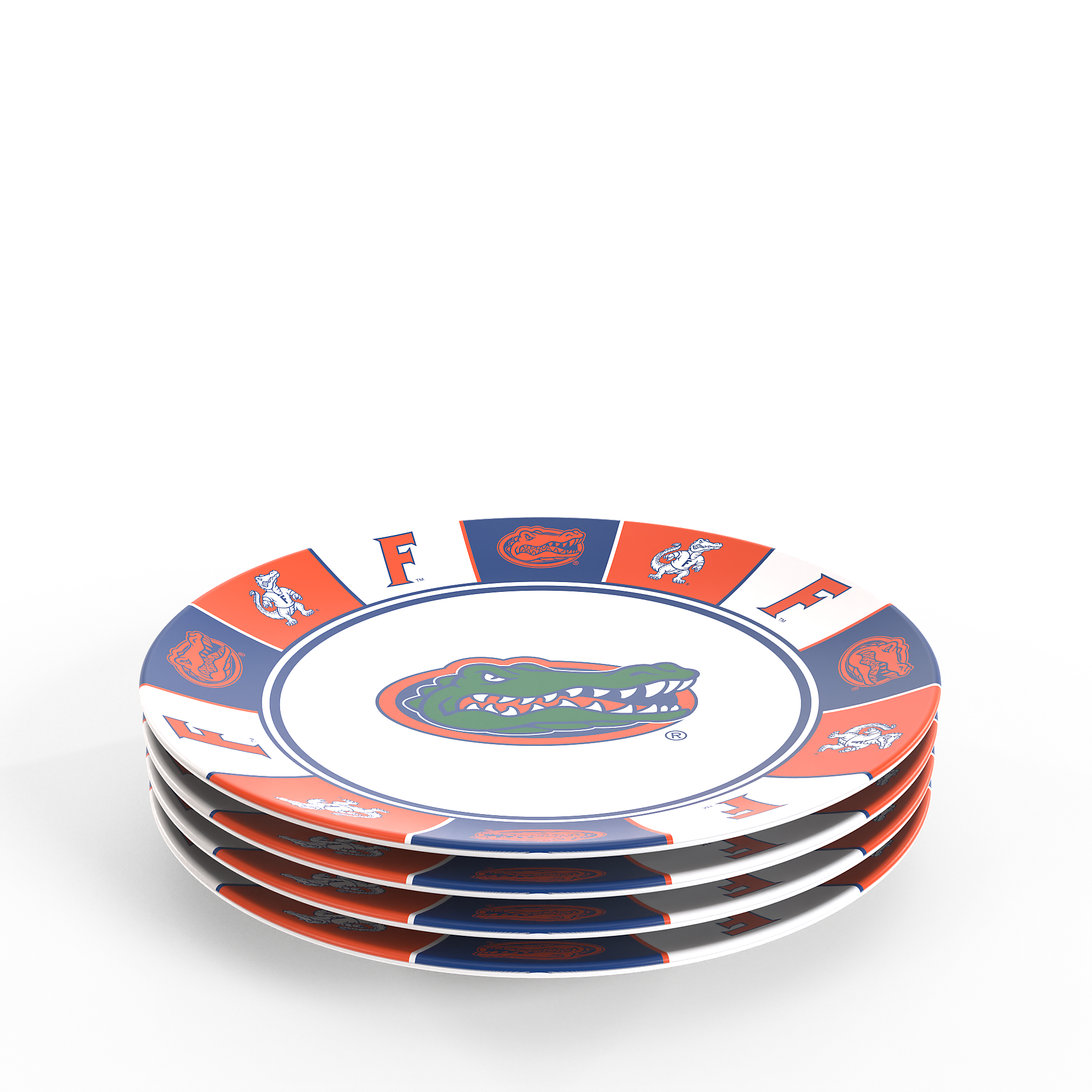 Tervis - Florida Gators Four-Piece Melamine Dinner Plate Set - Multicolor