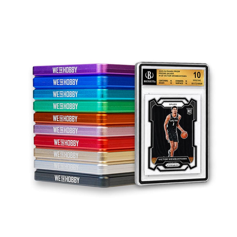 WeTheHobby Aluminum SHARKTOOTH Graded Card Case for BGS 35PT - Silver - Silver